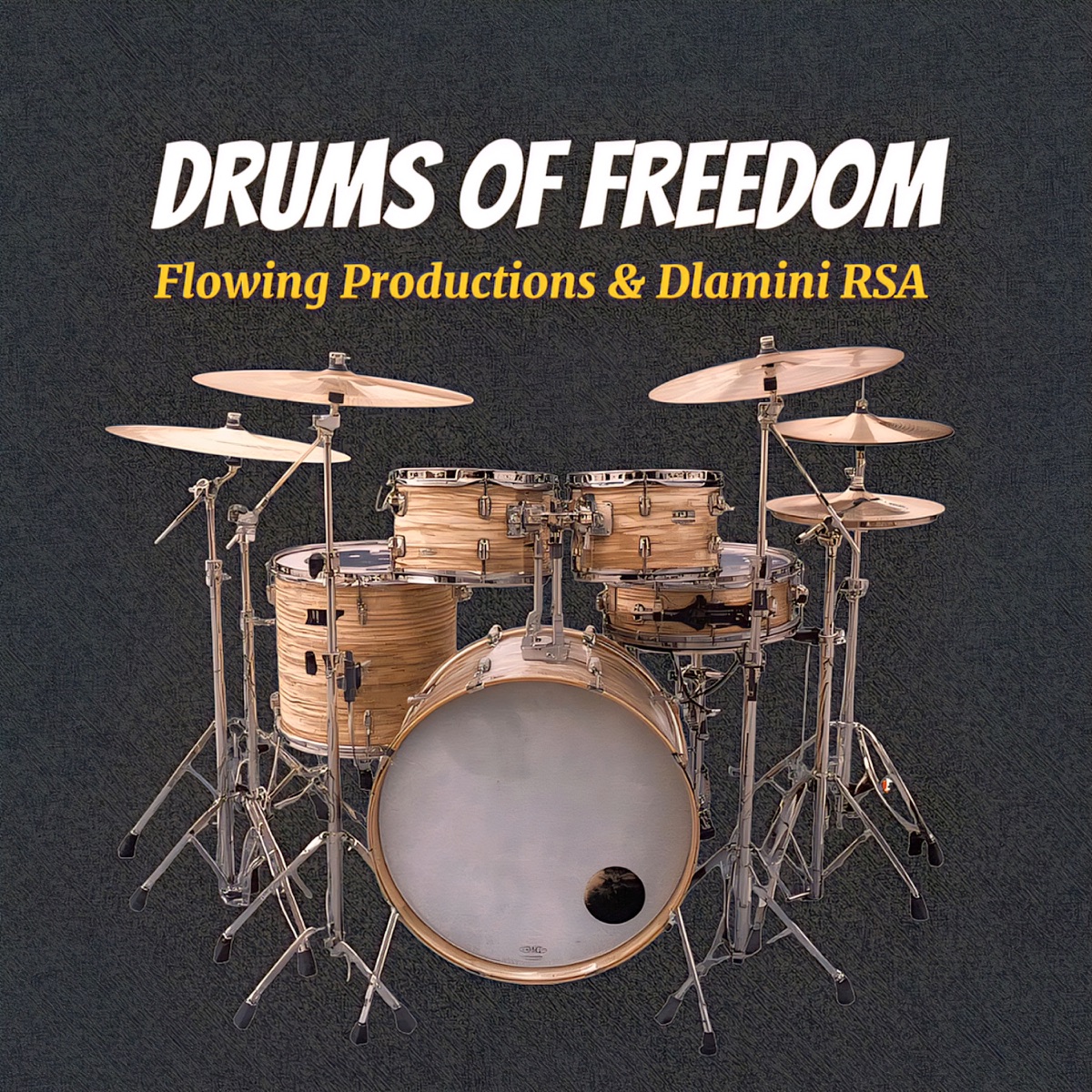 Drums of Freedom - Single by Flowing Productions & Dlamini RSA album cover