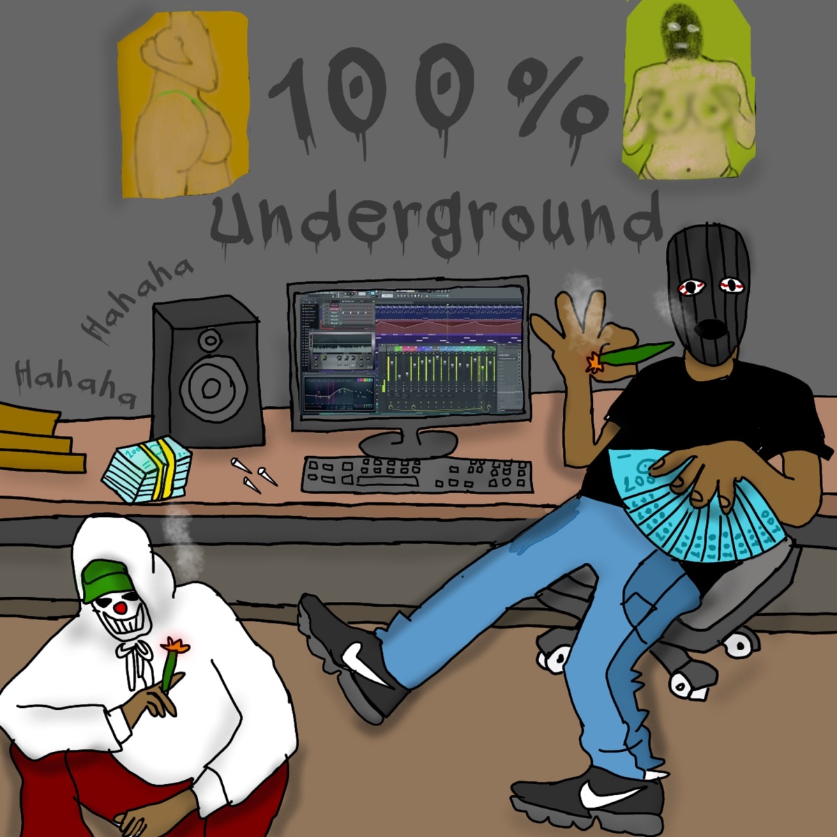 100% Underground - Single by 33 RIBEIRO album cover