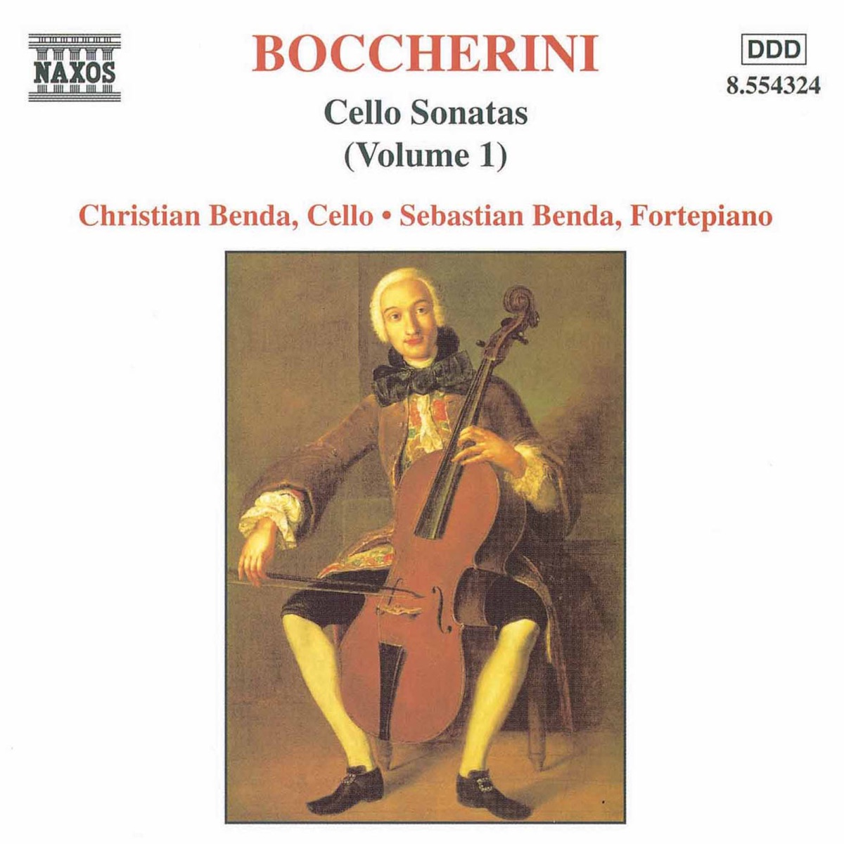 Boccherini: Cello Sonatas, Vol. 1 by Sebastian Benda & Christian Benda album cover