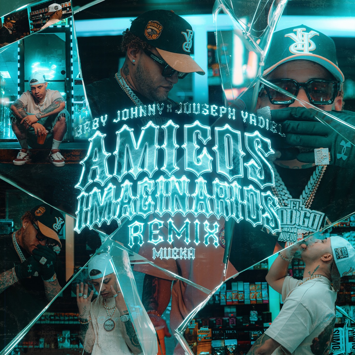 Amigos Imaginarios (Remix) - Single by Baby Johnny, Jouseph Yadiel & Mueka album cover