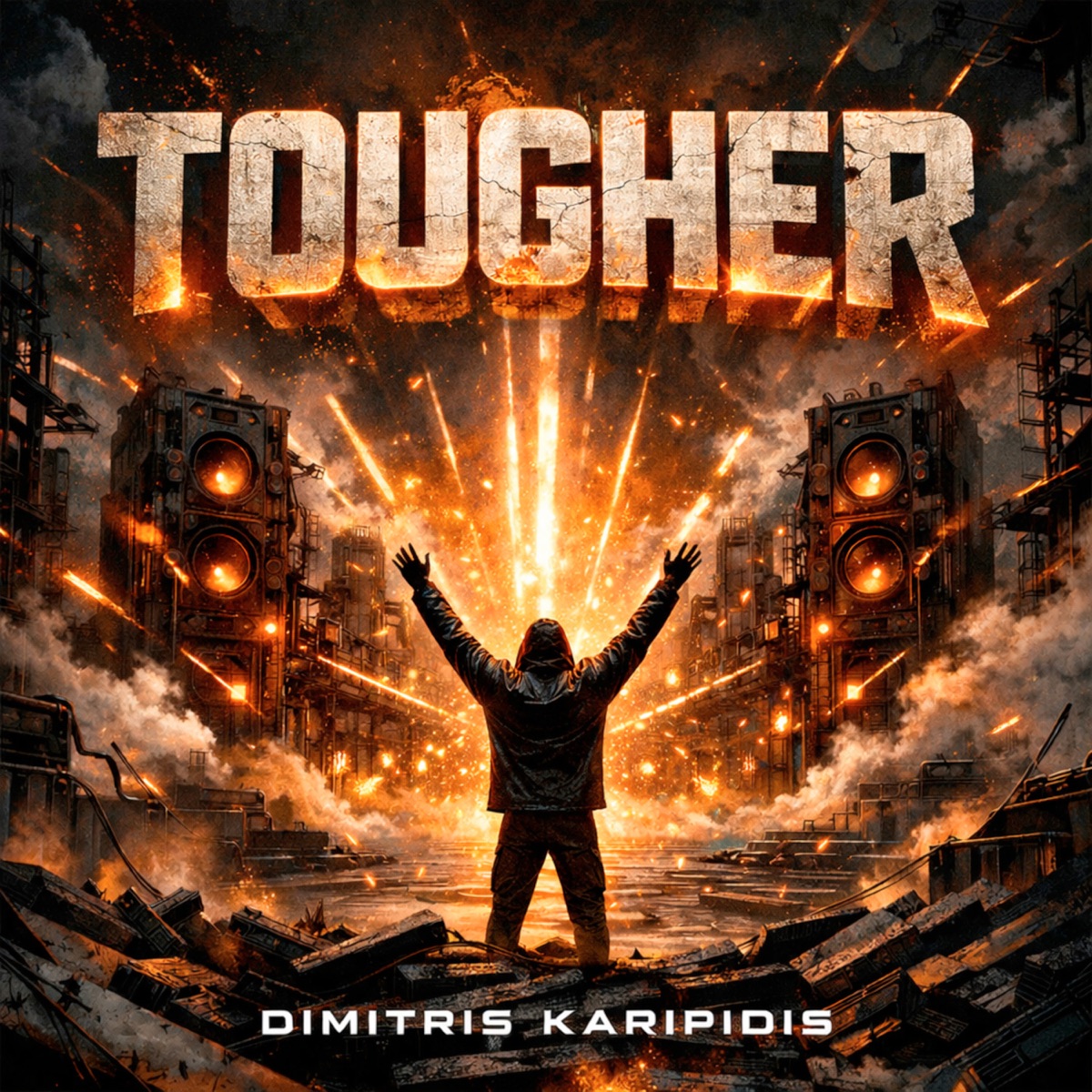 Tougher - Single by Dimitris Karipidis album cover