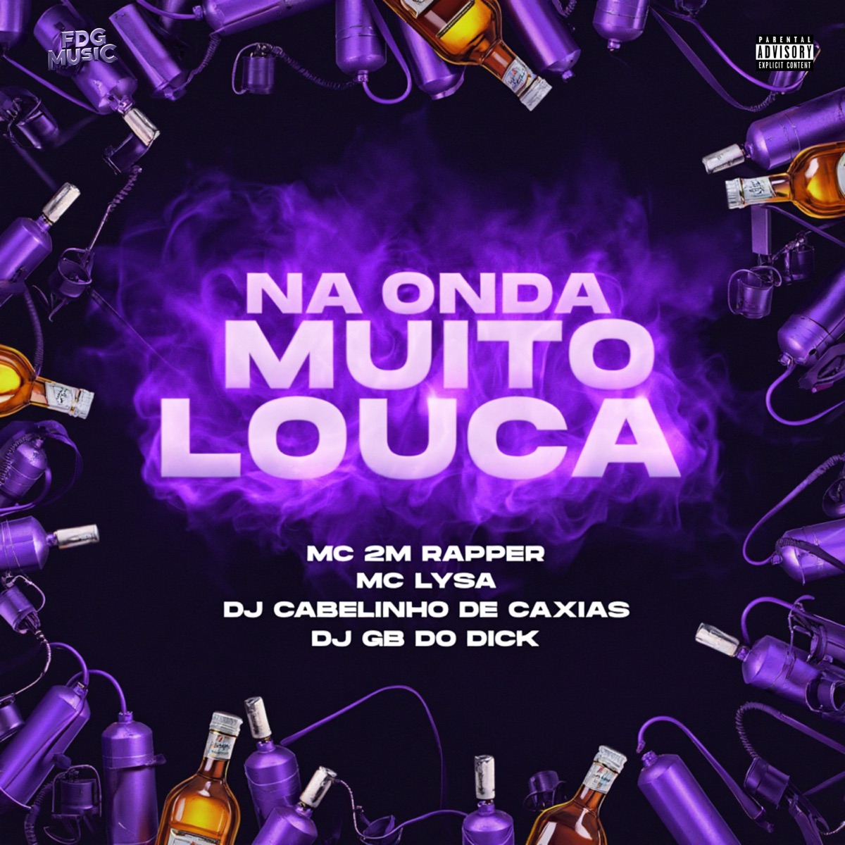 Na Onda Muito Louca - Single by MC 2M Rapper, Mc Lysa, Dj Cabelinho de Caxias & DJ GB do Dick album cover
