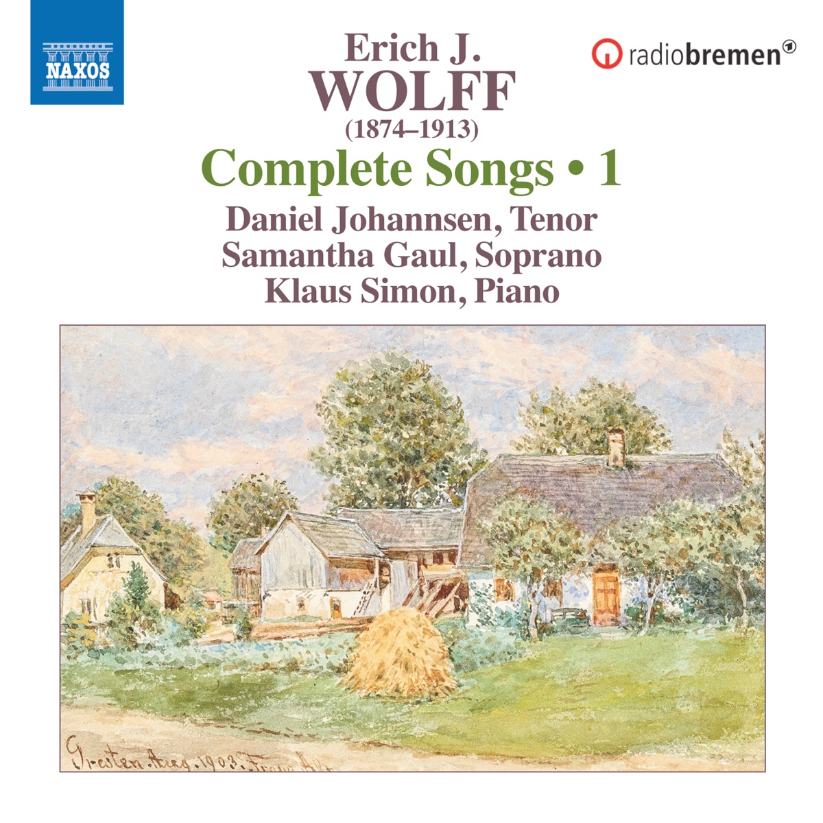 Wolff: Complete Songs, Vol. 1 by Daniel Johannsen, Samantha Gaul & Klaus Simon album cover