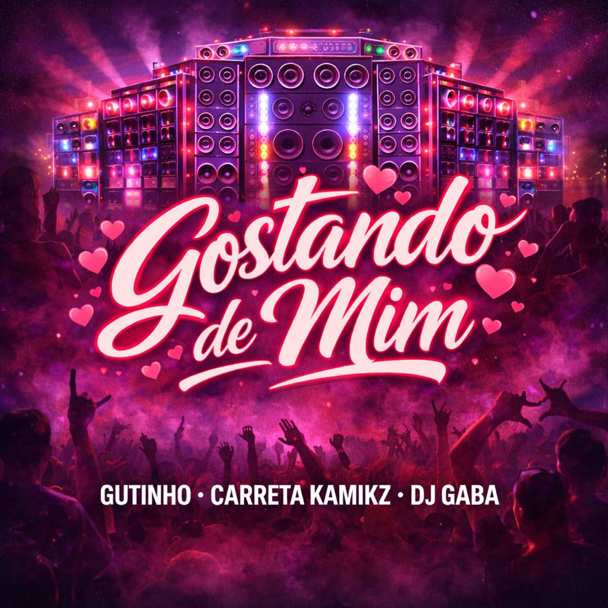GOSTANDO DE MIM - Single by Gutinho, DJ GABA & Carreta Kamikz album cover