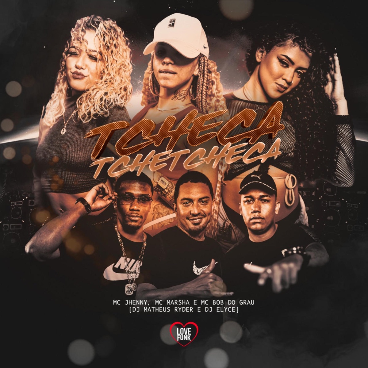 TCHECA TCHETCHECA - Single by Matheus Ryder, DJ Elyce, MC MARSHA, mc jhenny & Mc Bob Grau album cover