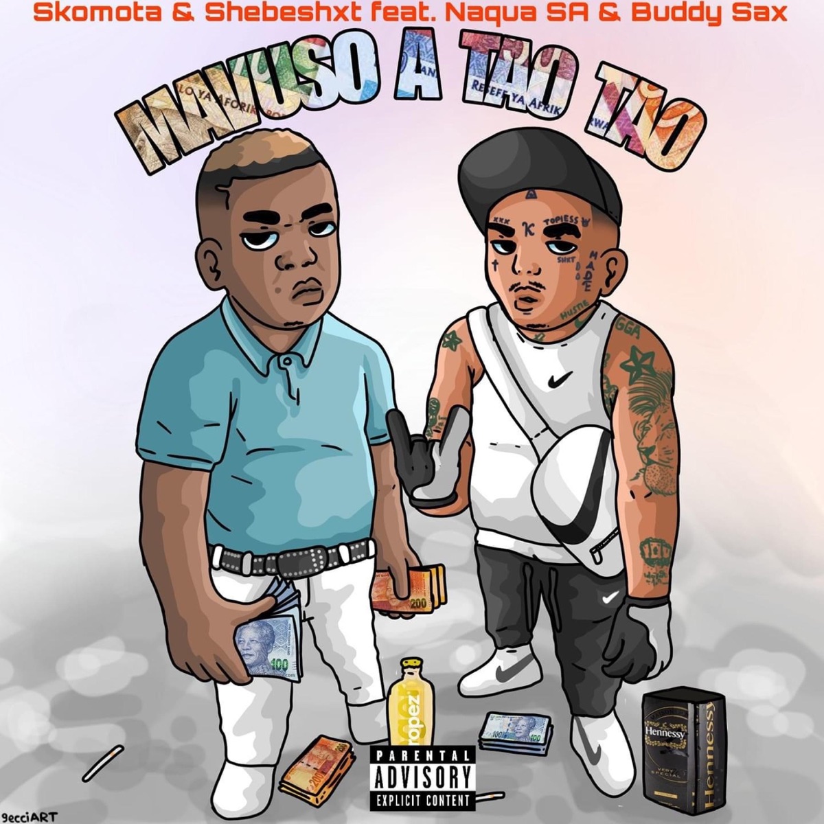 Mavuso a Tao Tao (feat. Skomota, Shebeshxt & Buddy Sax) - Single by Naqua SA album cover