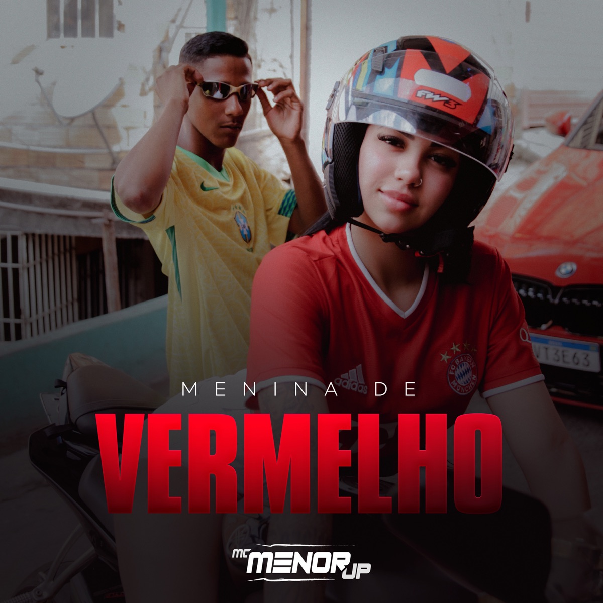 Menina de Vermelho - Single by MC Menor JP, RAMONMIX & The Ironix album cover