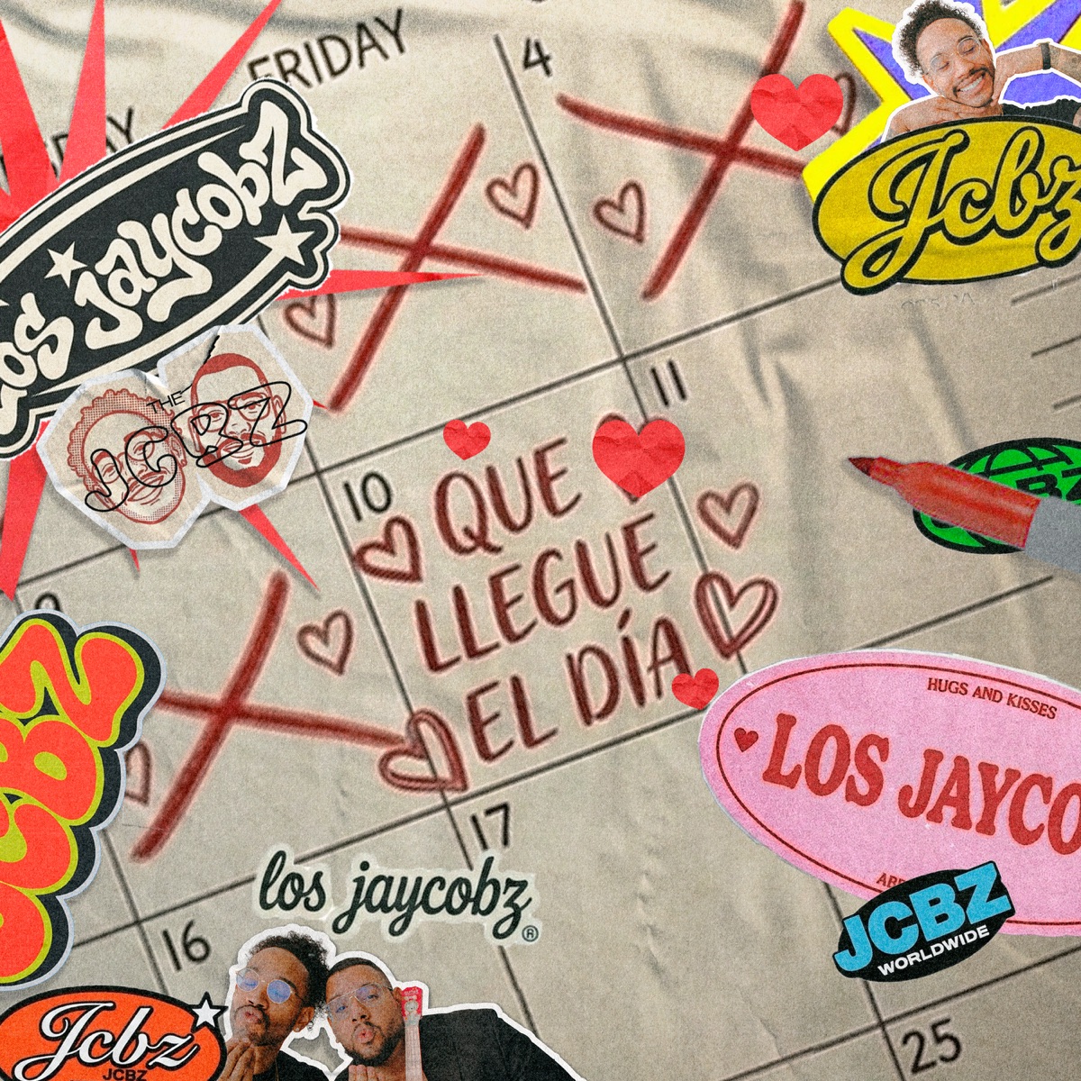Que llegue el día - Single by Los Jaycobz album cover