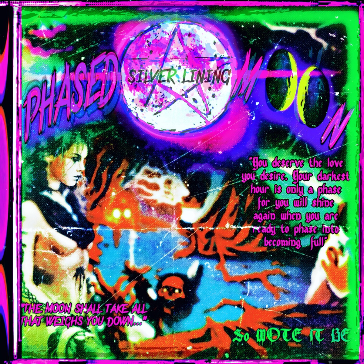 SILVER LINING (feat. ÆTHER888 & THGRON DA WEIRDO) - Single by PHASED MOON album cover