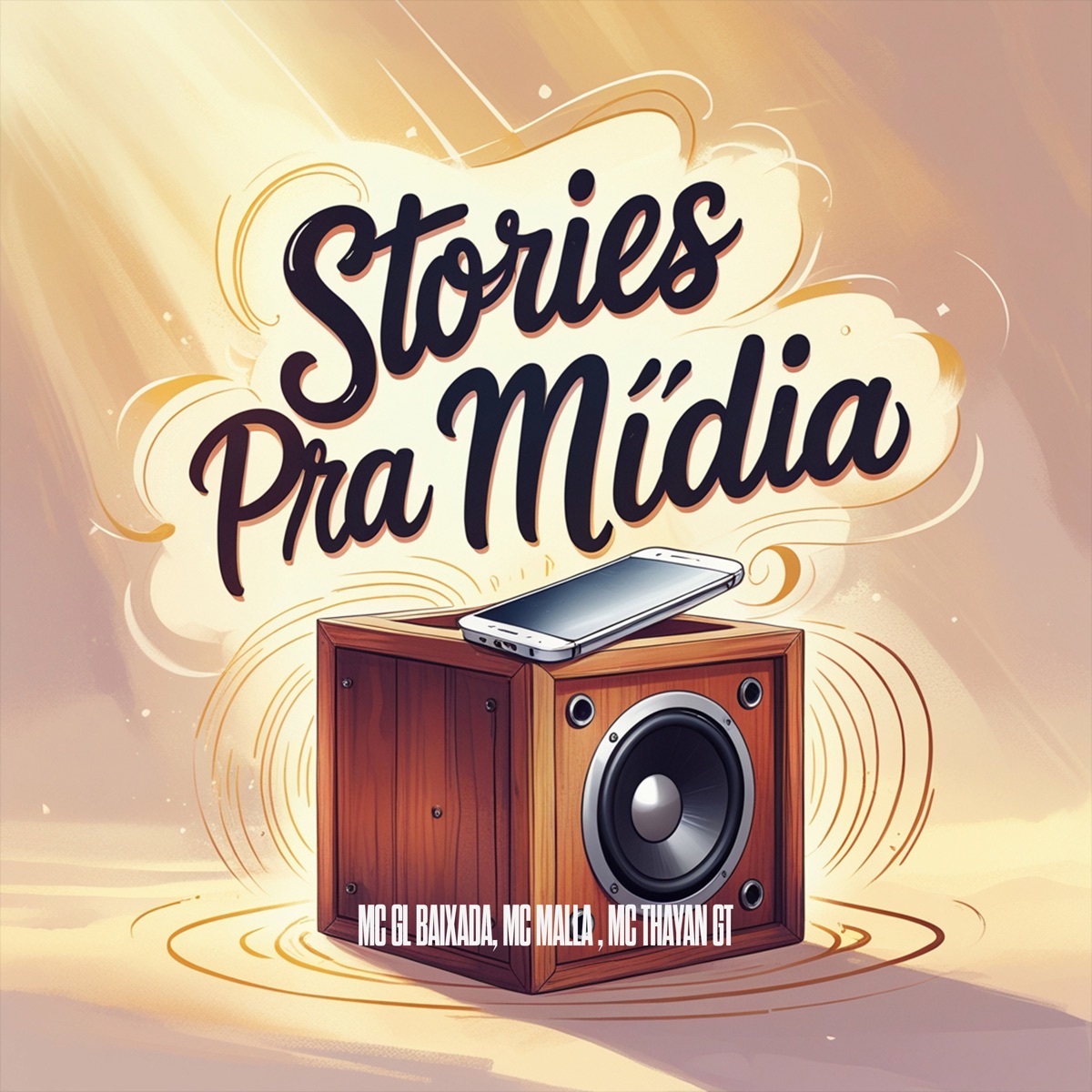 Stories pra Mídia (feat. Dj Nine) - Single by Mc GL Baixada, Mc Malla & MC THAYAN GT album cover