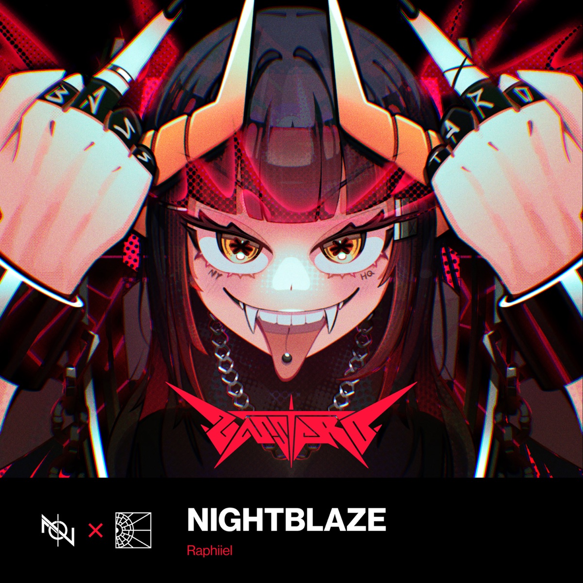 NIGHTBLAZE - Single by Raphiiel album cover