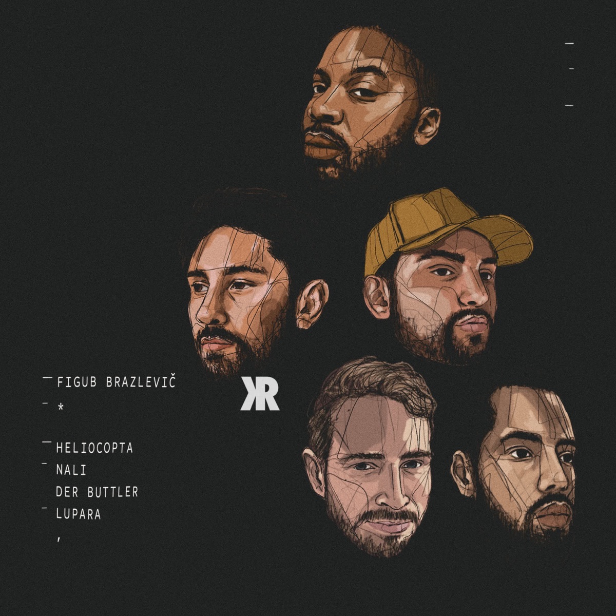 Pfefferspray (feat. Heliocopta, NALI, Lupara Versato, Der Buttler & Figub Brazlevic) - Single by Krekpek album cover