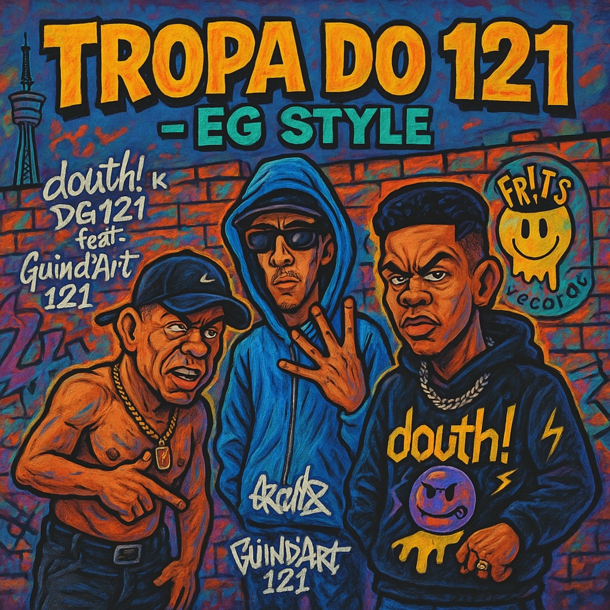 TROPA DO 121 (ELETRO GANGSTA) [feat. Guind'Art 121] - Single by Douth! & Dg121 album cover
