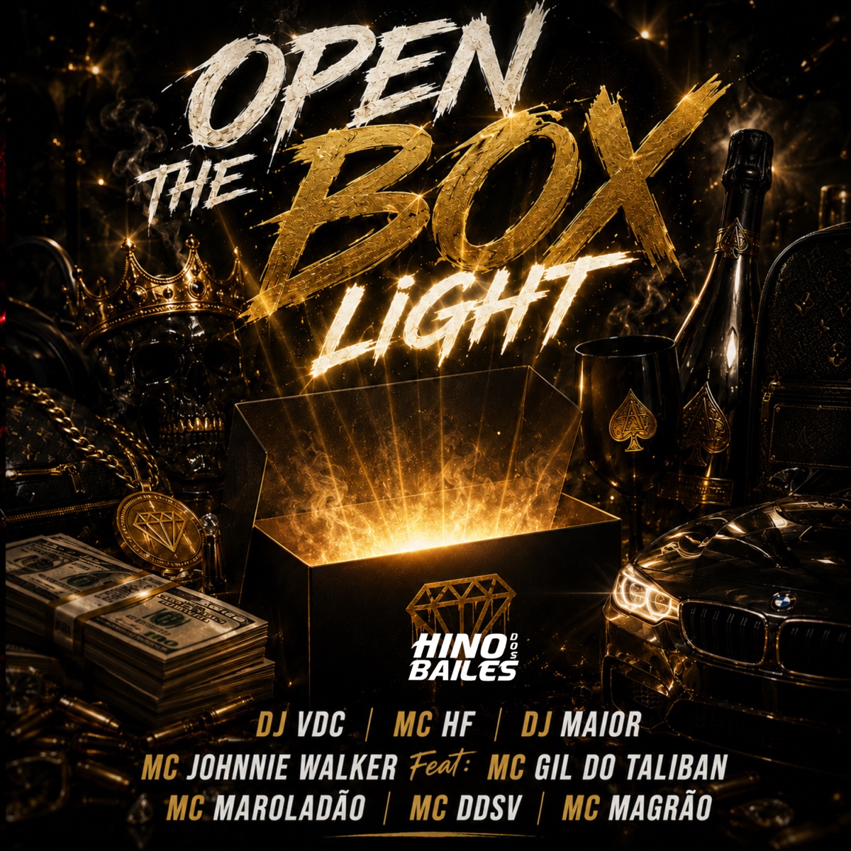 Open The Box Light (feat. MC Ddsv, Mc Maroladão, Mc Magrão & MC Gil do Taliban) - Single by MC HF & MC Johnnie Walker album cover