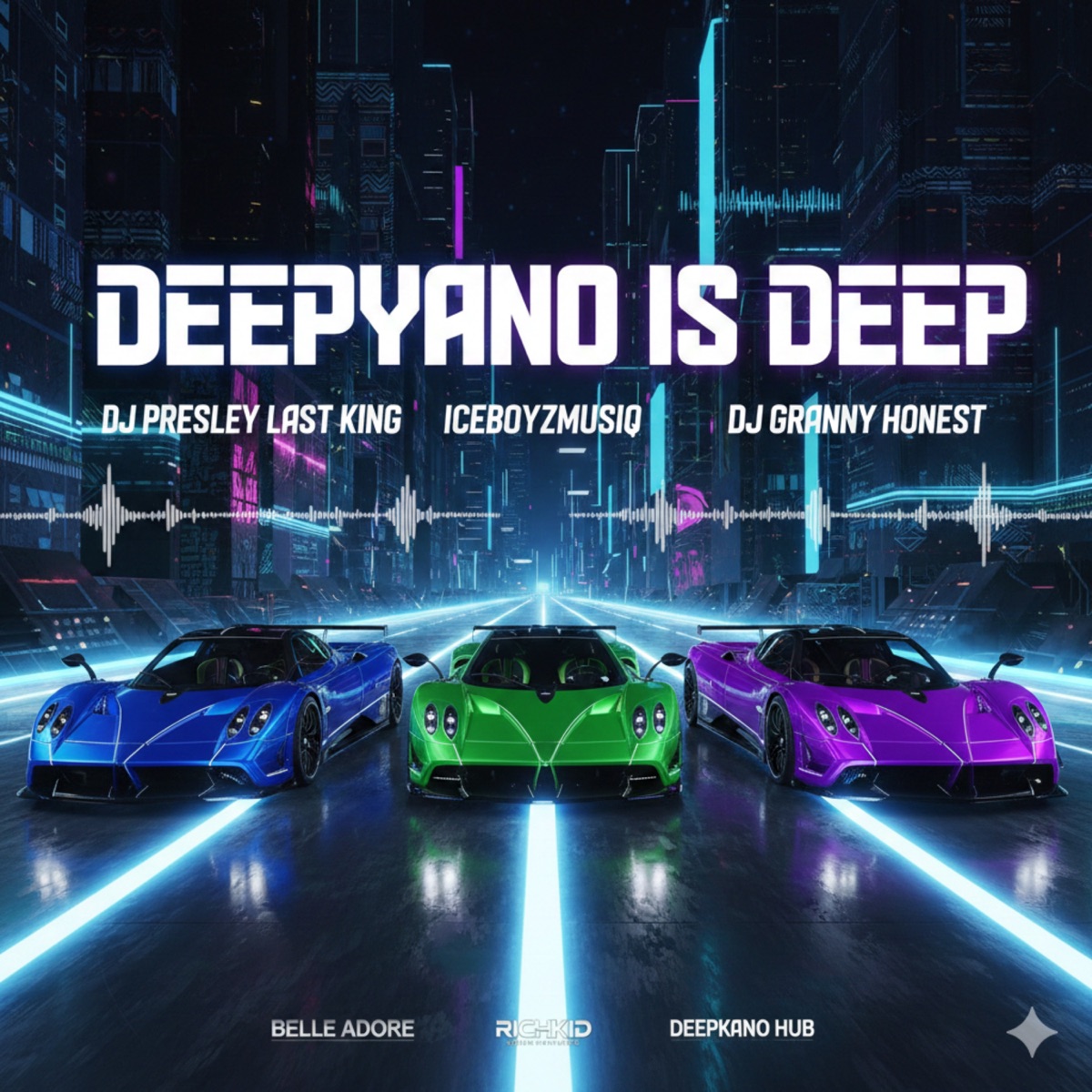 Deepyano Is Deep (Single) - Single by DJ Presley Last King, Dj Granny Honest & IceBoyzMuziQ album cover
