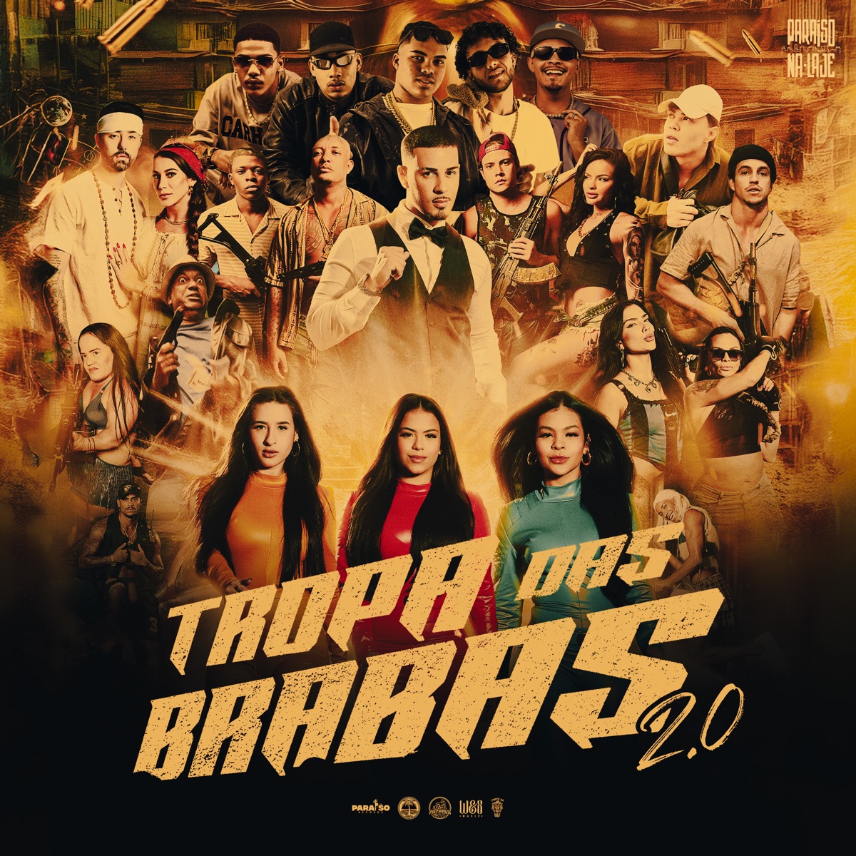 Tropa das Brabas 2.0 (feat. KRANIO, Mc Cobiank & Mc meno zakii) - Single by Rizzi Get Busy, Tropa da W&S, mc feeh da zs & Kaelzinho MC album cover