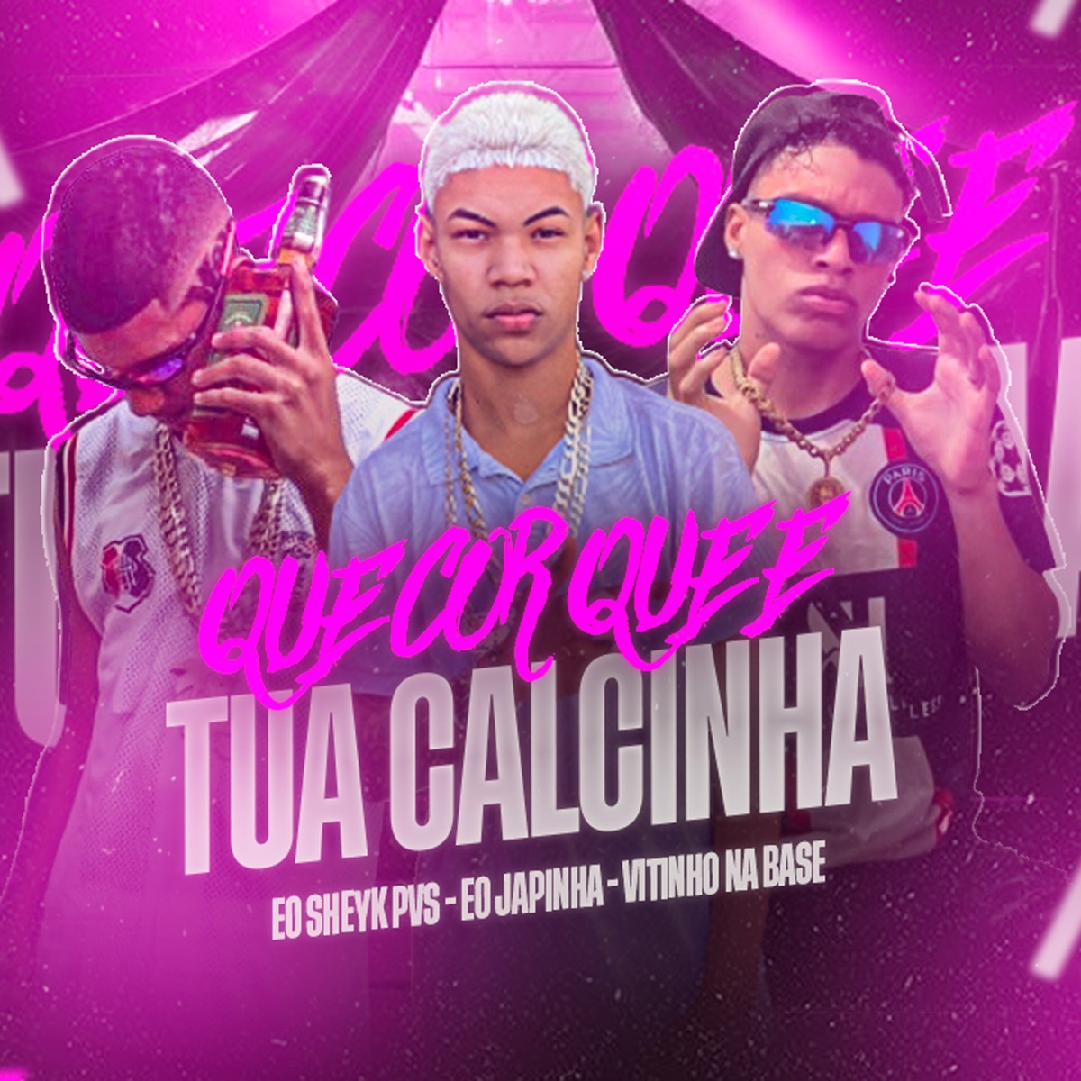 Que Cor Que É Tua Calcinha - Single by eo japinha, eo sheyk pvs & Vitinho Na Base album cover