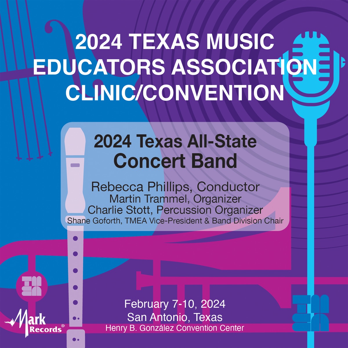 2024 Texas Music Education Association: Texas All-State 6A Concert Band (Live) by Texas All-State 6A Concert Band & Rebecca Phillips album cover