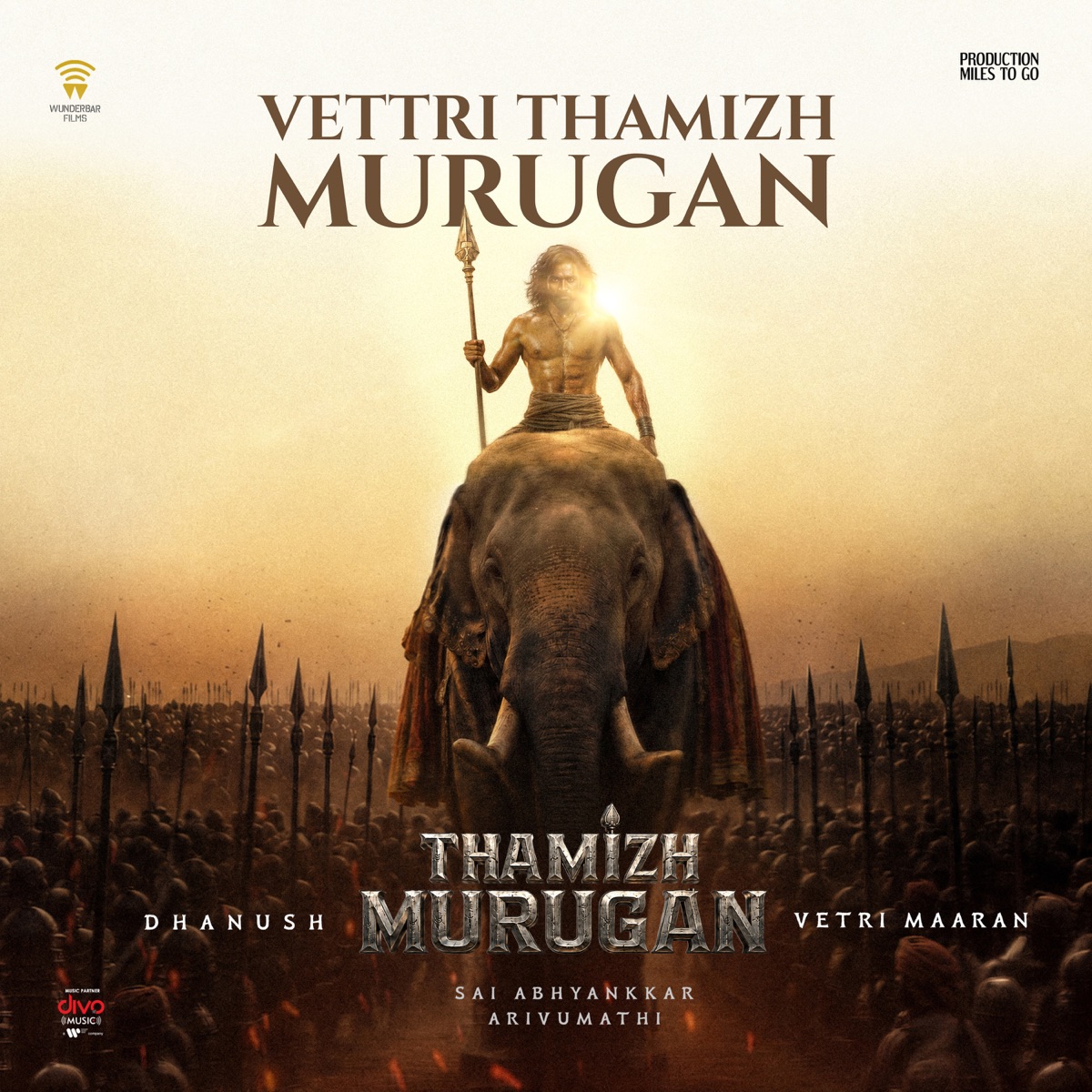 Vettri Thamizh Murugan (From "Thamizh Murugan") - Single by Sai Abhyankkar, Arivumathi & Palakkad Sriram album cover