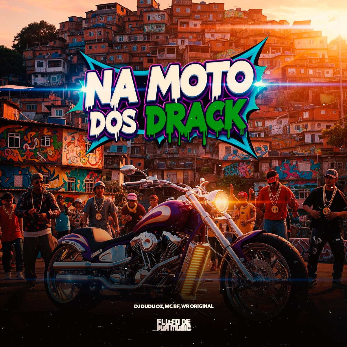 Na Moto Dos Drack - Single by DJ DUDU OZ, Mc BF & MC WR ORIGINAL album cover