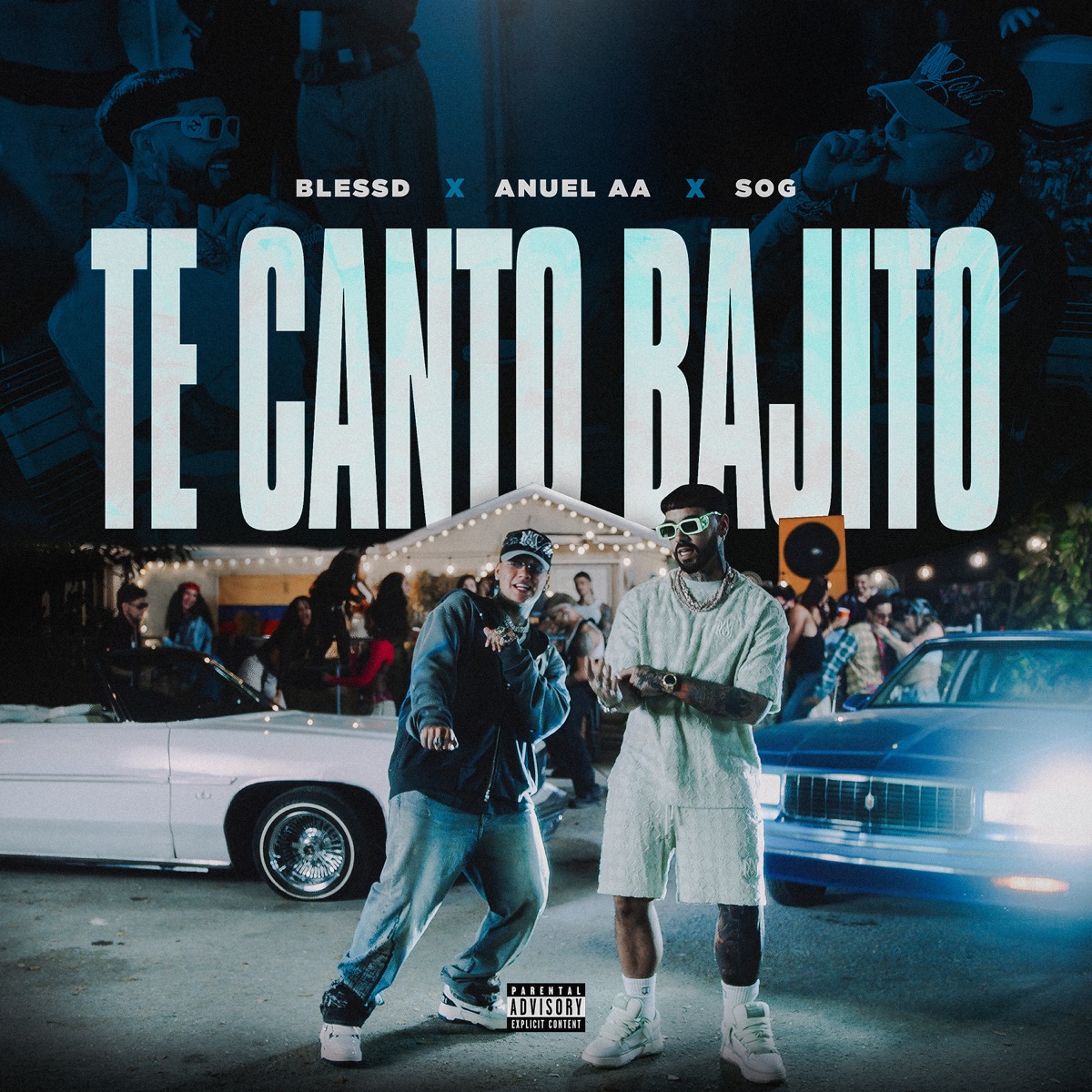 TE CANTO BAJITO - Single by Blessd, Anuel AA & SOG album cover