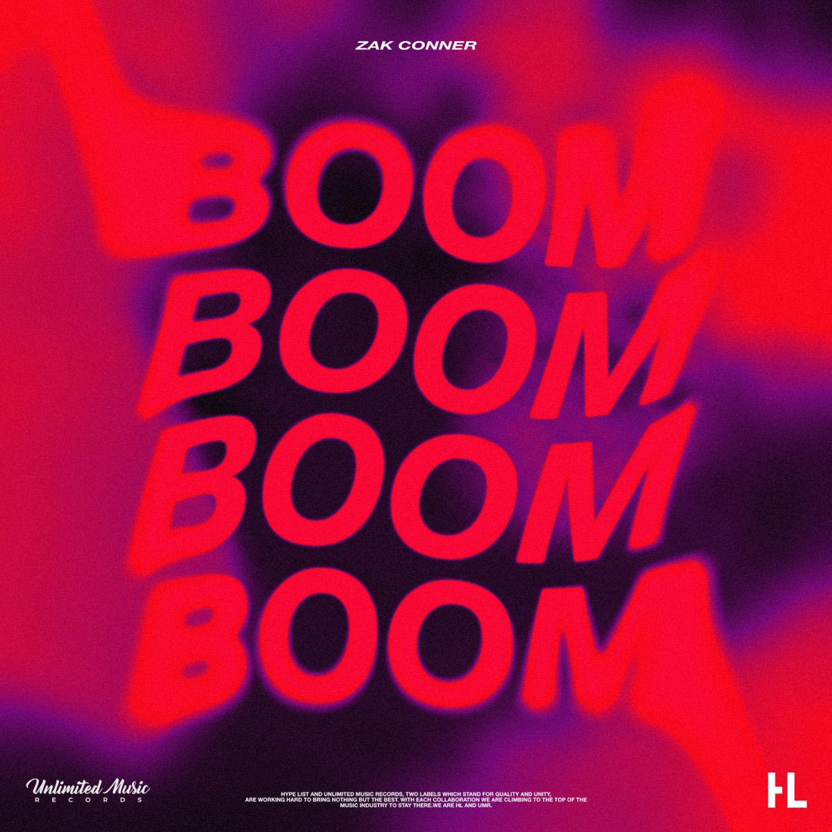 Boom, Boom, Boom, Boom!! (HardTekk) - Single by Zak Conner album cover