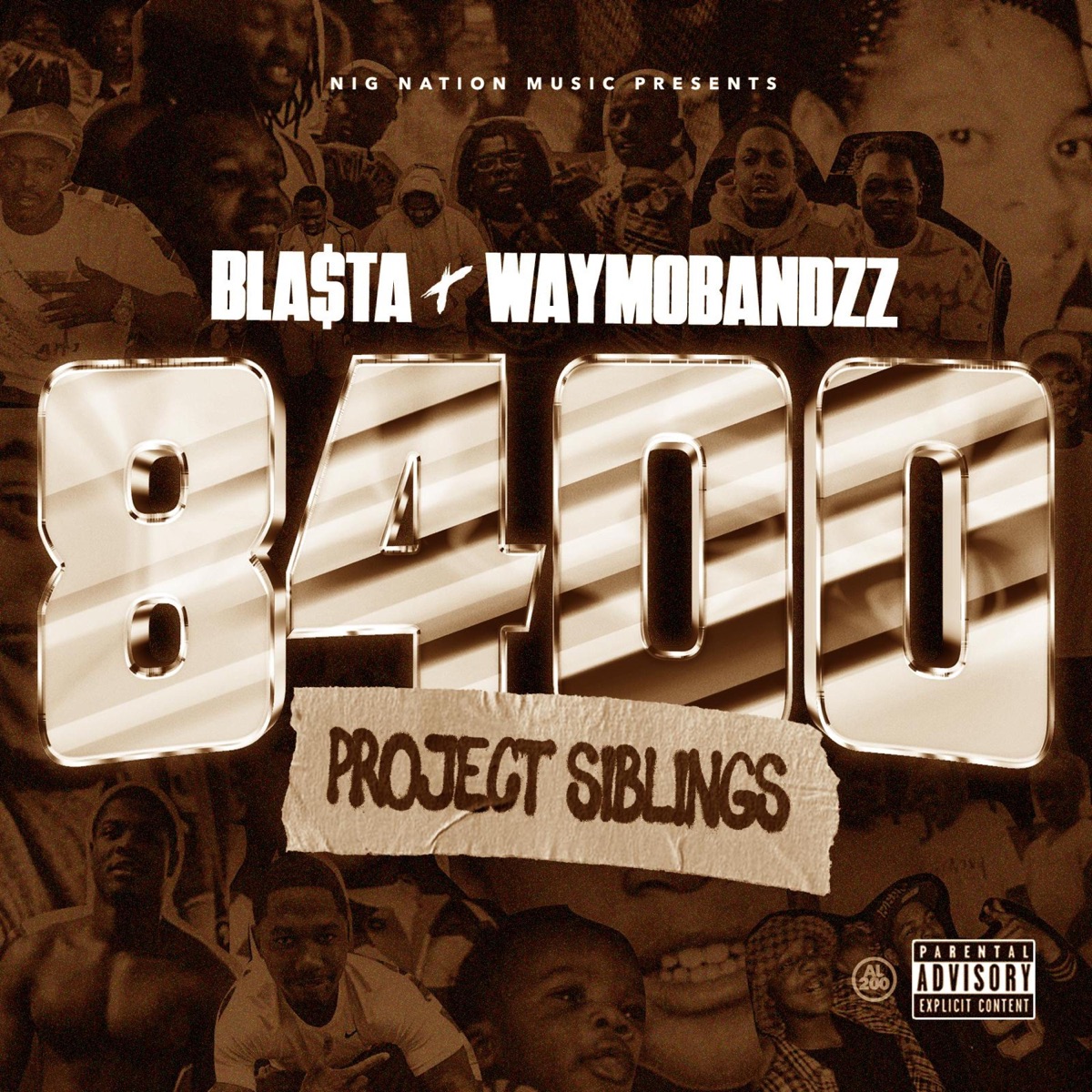 8400: Project Siblings by Bla$ta & Waymobandzz album cover