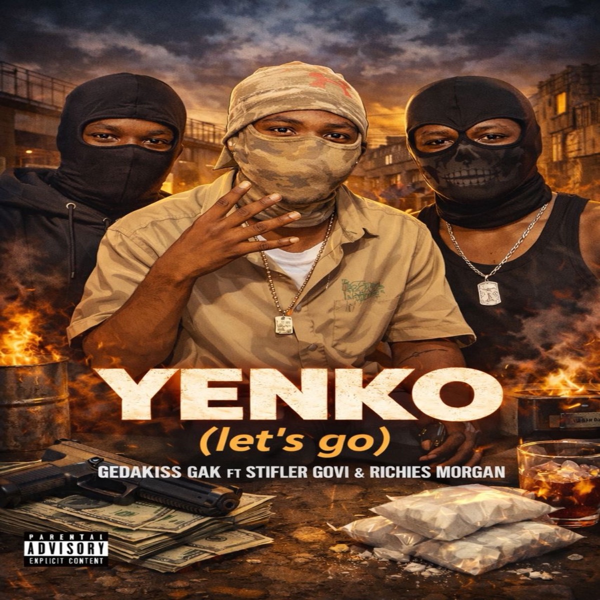 Yenko(Let’s Go) [feat. Stifler Govi & RICHIES MORGAN] - Single by GEDAKISS GAK album cover
