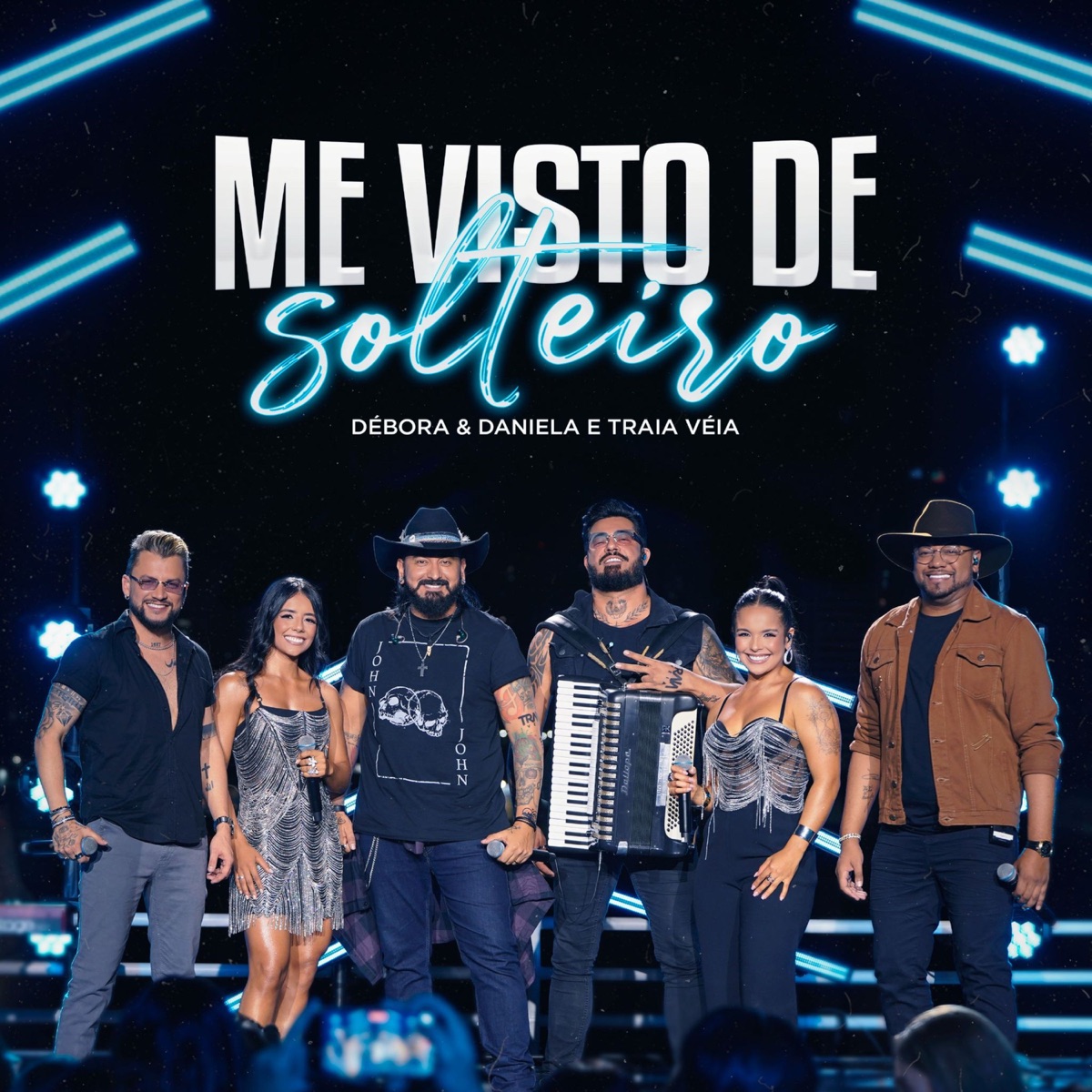 Me Visto de Solteiro (Ao Vivo) - Single by Débora & Daniela & Traia Véia album cover