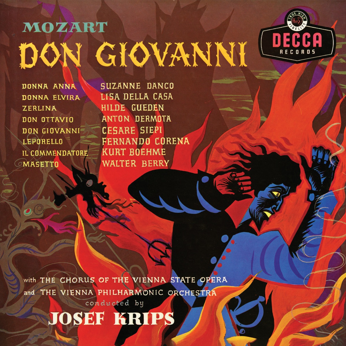 Mozart: Don Giovanni (2024 Remaster) by Fernando Corena, Suzanne Danco, Cesare Siepi, Kurt Böhme, Anton Dermota, Lisa Della Casa, Hilde Güden, Walter Berry, Chorus of the Vienna State Opera, Vienna Philharmonic & Josef Krips album cover