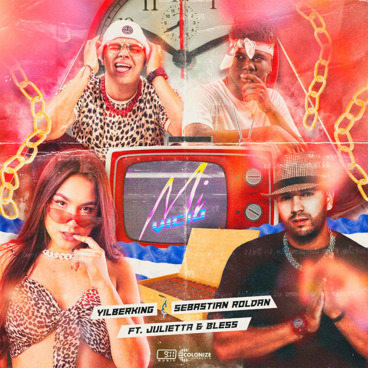 Mi Vicio - Single by Yilberking, Sebastian Roldan, Julietta & Bless album cover
