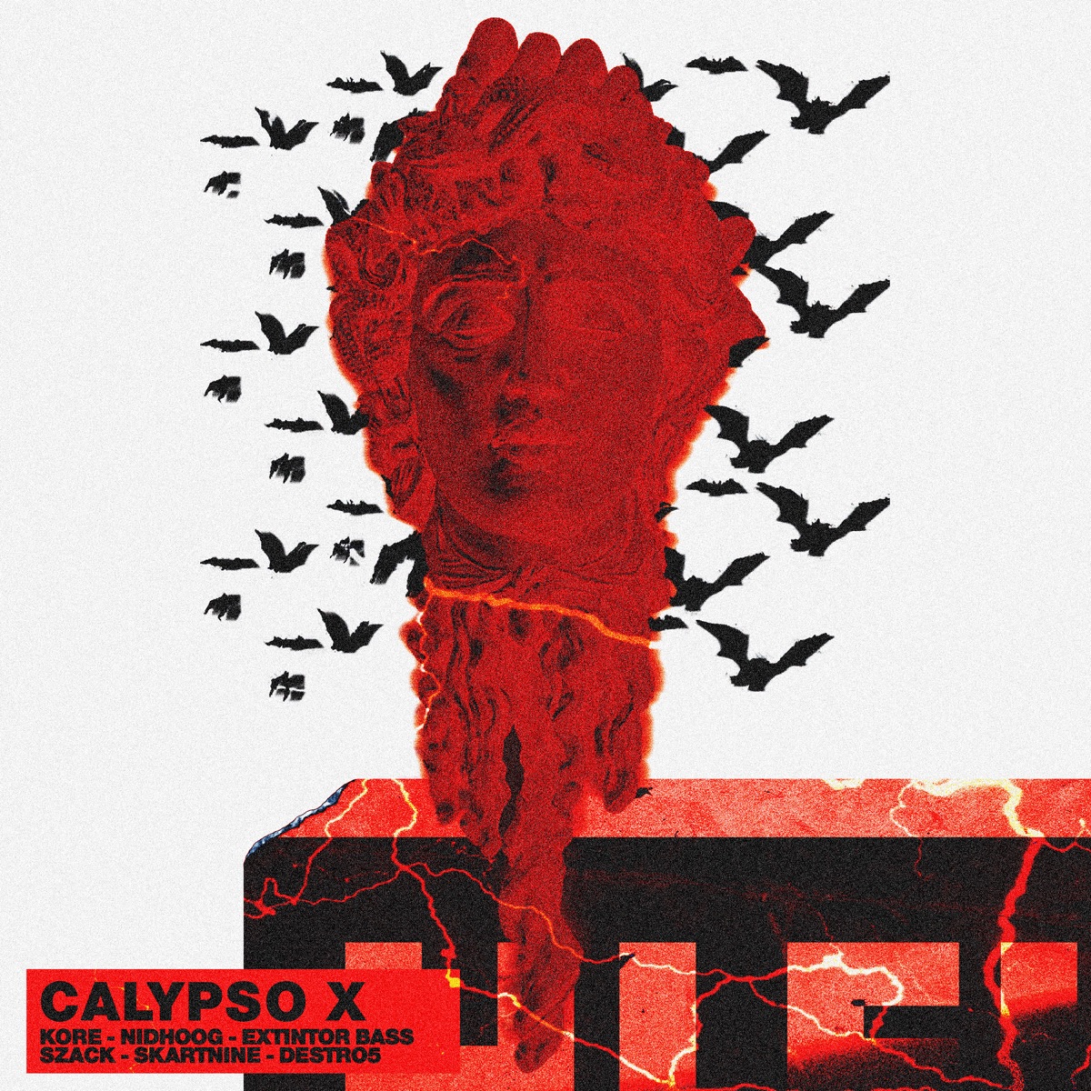 CALYPSO X (feat. Skartnine & Destro5) - Single by Kore, Nidhoog, Extintor Bass & SZACK album cover