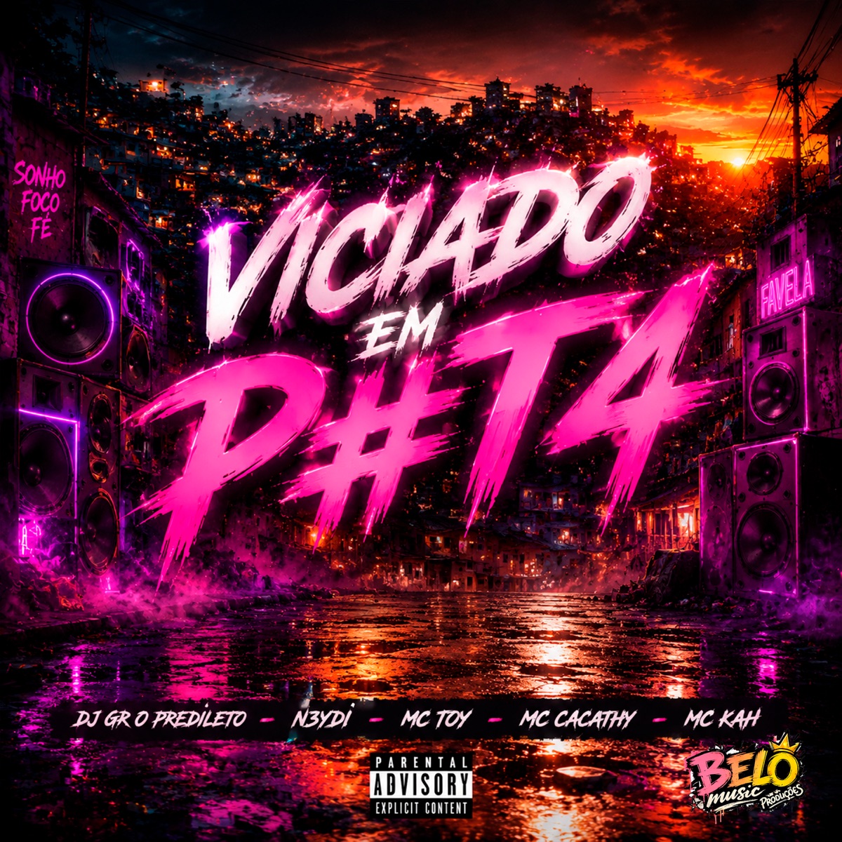 Viciado em P#t4 - Single by N3YDI, MC KAH, Mc Toy & Mc Cacathy album cover