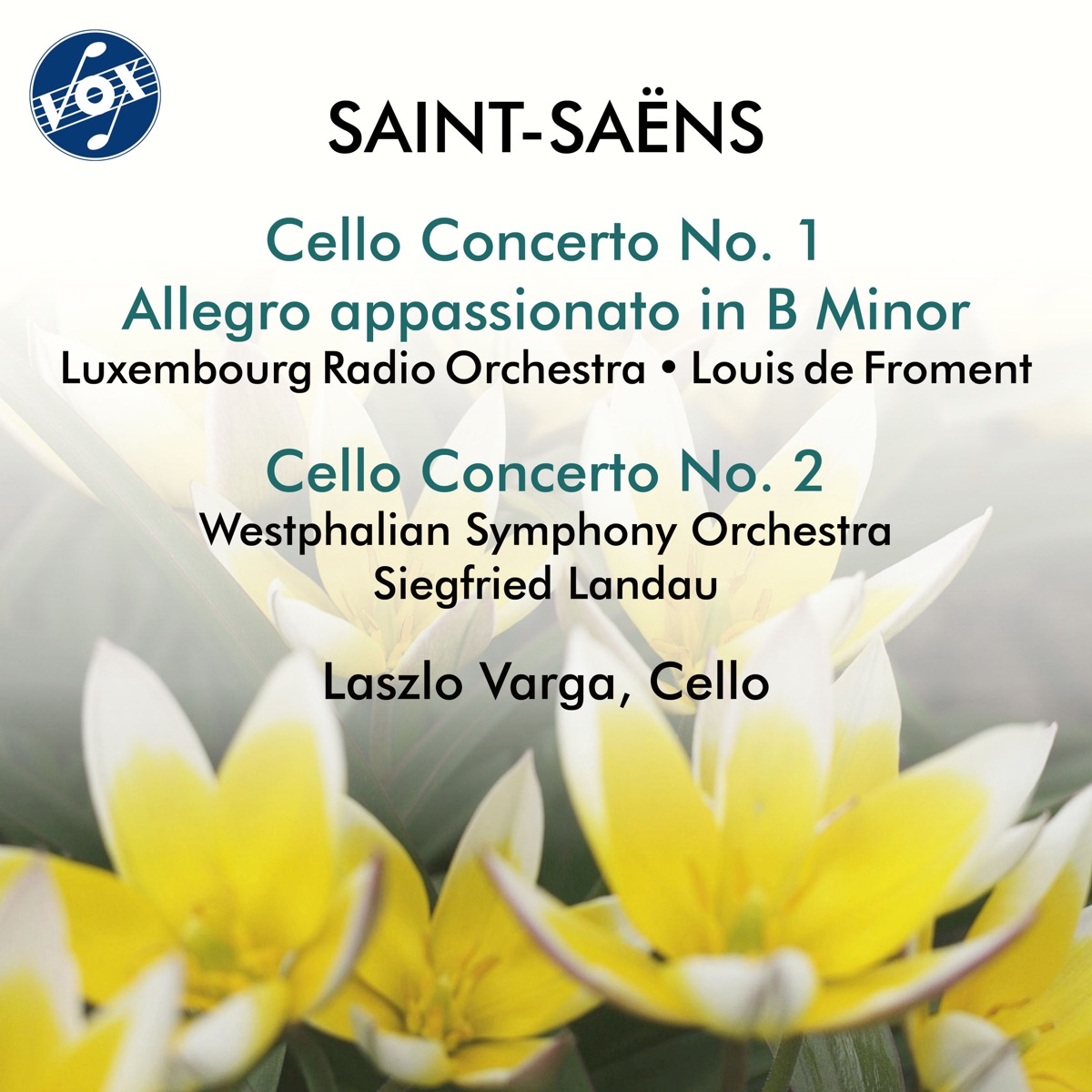 Saint-Saëns: Works for Cello & Orchestra by László Varga album cover