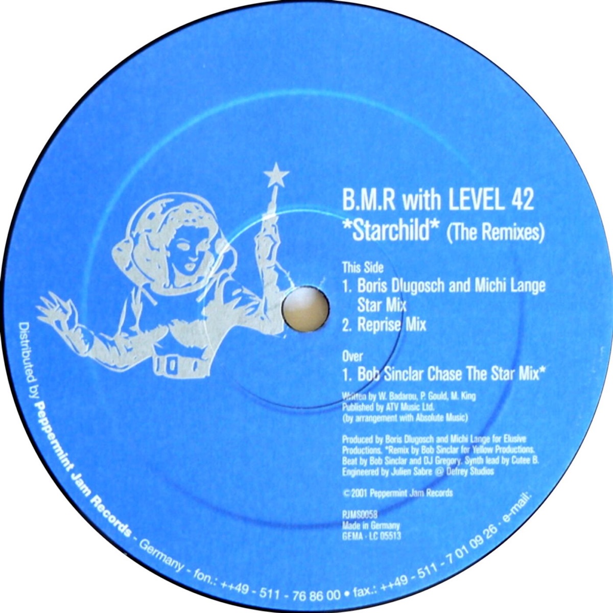 Starchild (The Remixes) - Single by B.M.R. album cover