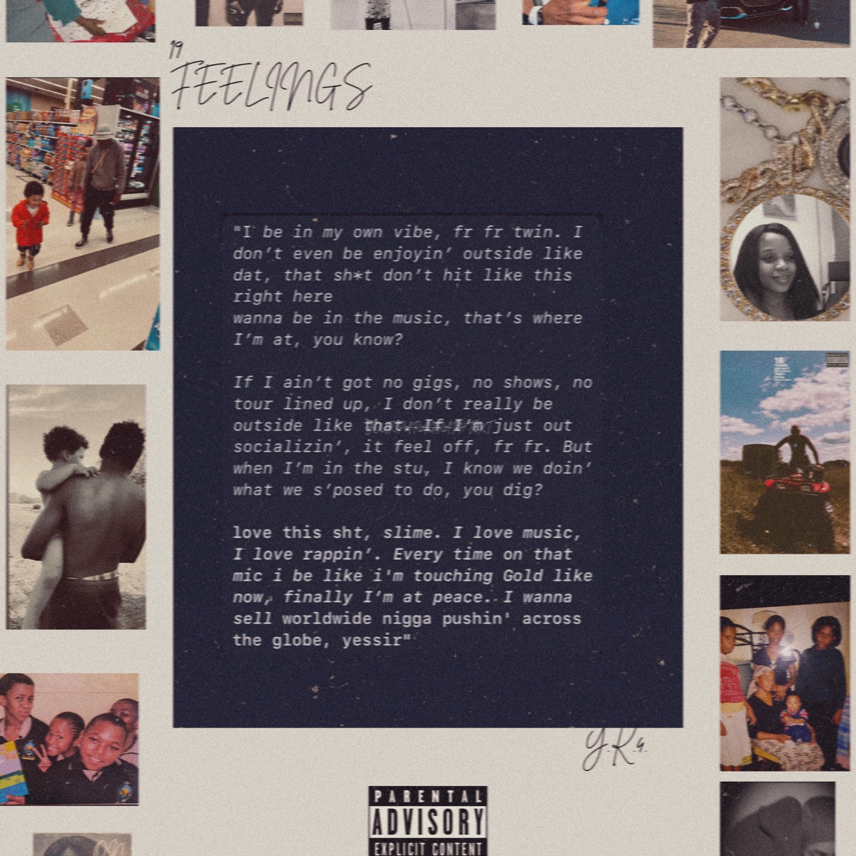 19 FEELINGS (FREESTYLE) - Single by Lil Halzz album cover