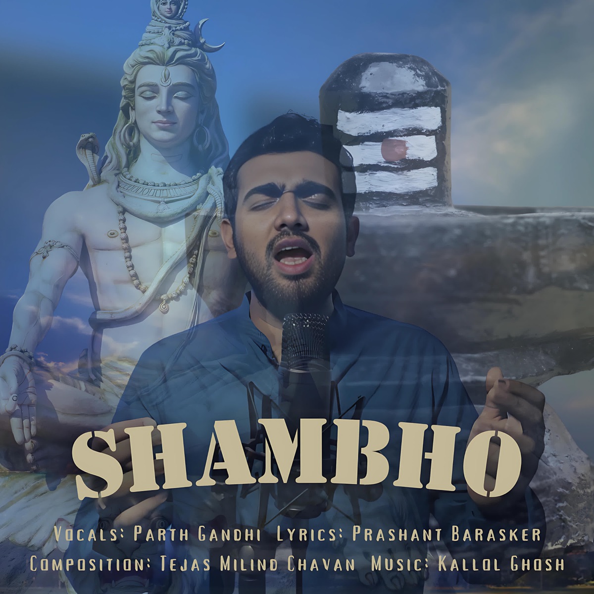 Shambho (feat. Kallol Ghosh) - Single by Parth Gandhi, Prashant Barasker & Tejas Milind Chavan album cover