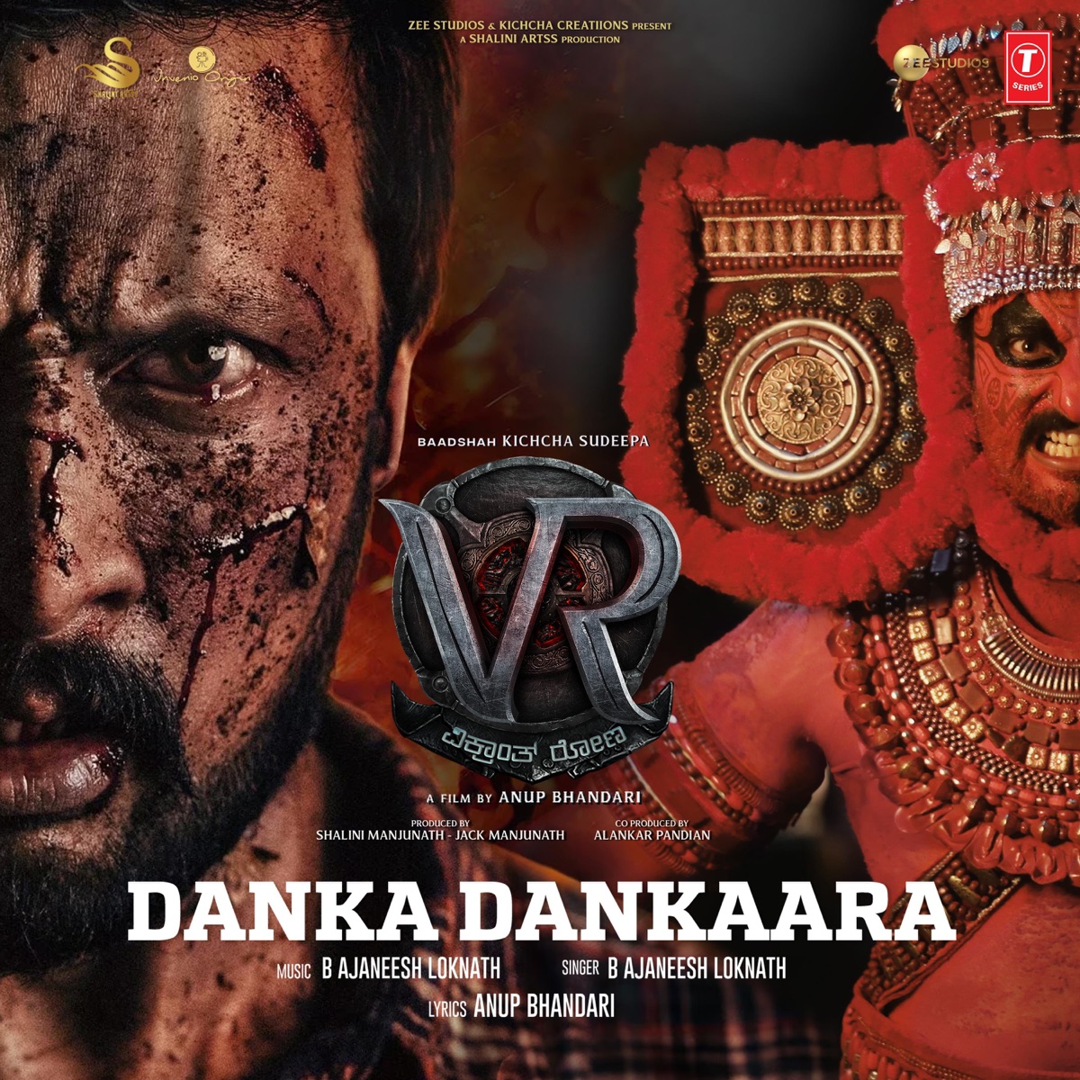 Danka Dankaara (From "Vikrant Rona") - Single by B. Ajaneesh Loknath & Anup Bhandari album cover