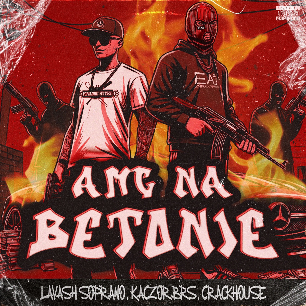 AMG NA BETONIE - Single by Kaczor BRS, LAVASH Soprano & CrackHouse album cover