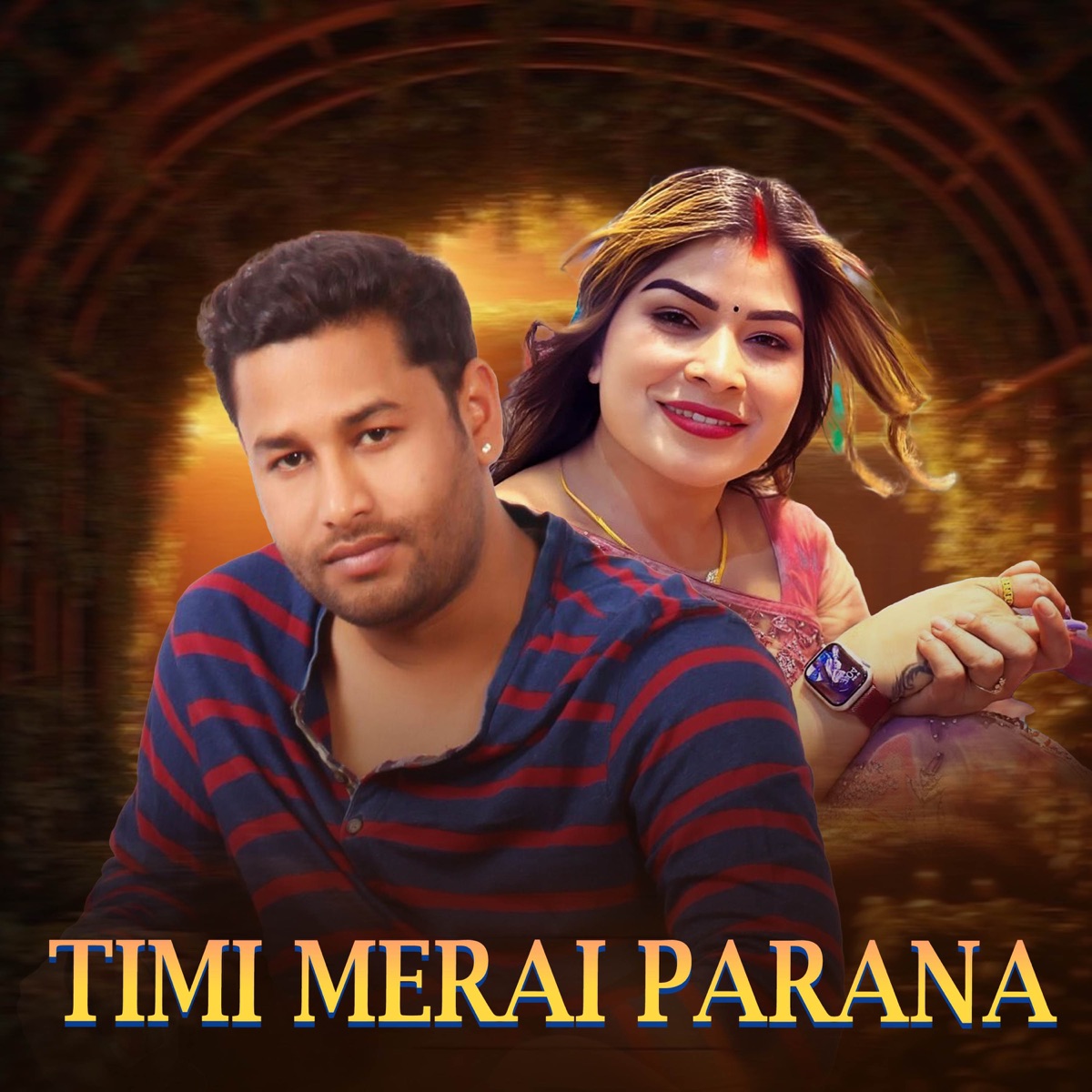 Timi Merai Parana - Single by Kulendra Bishwakarma & Menuka Sony album cover