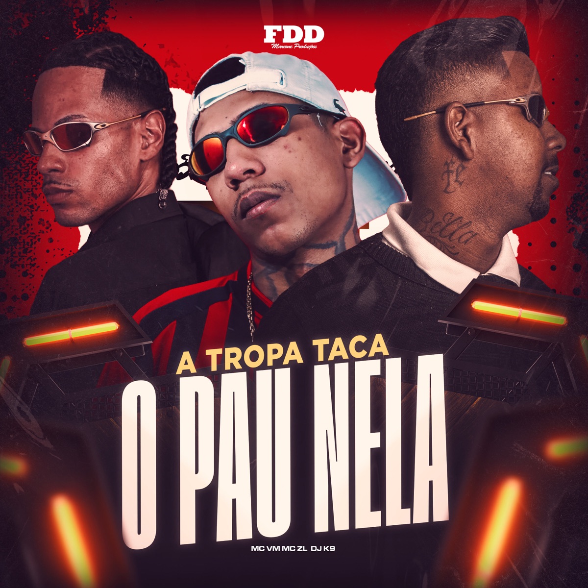 A Tropa Taca o Pau Nela - Single by Dj K9, MC Vm & MC ZL album cover