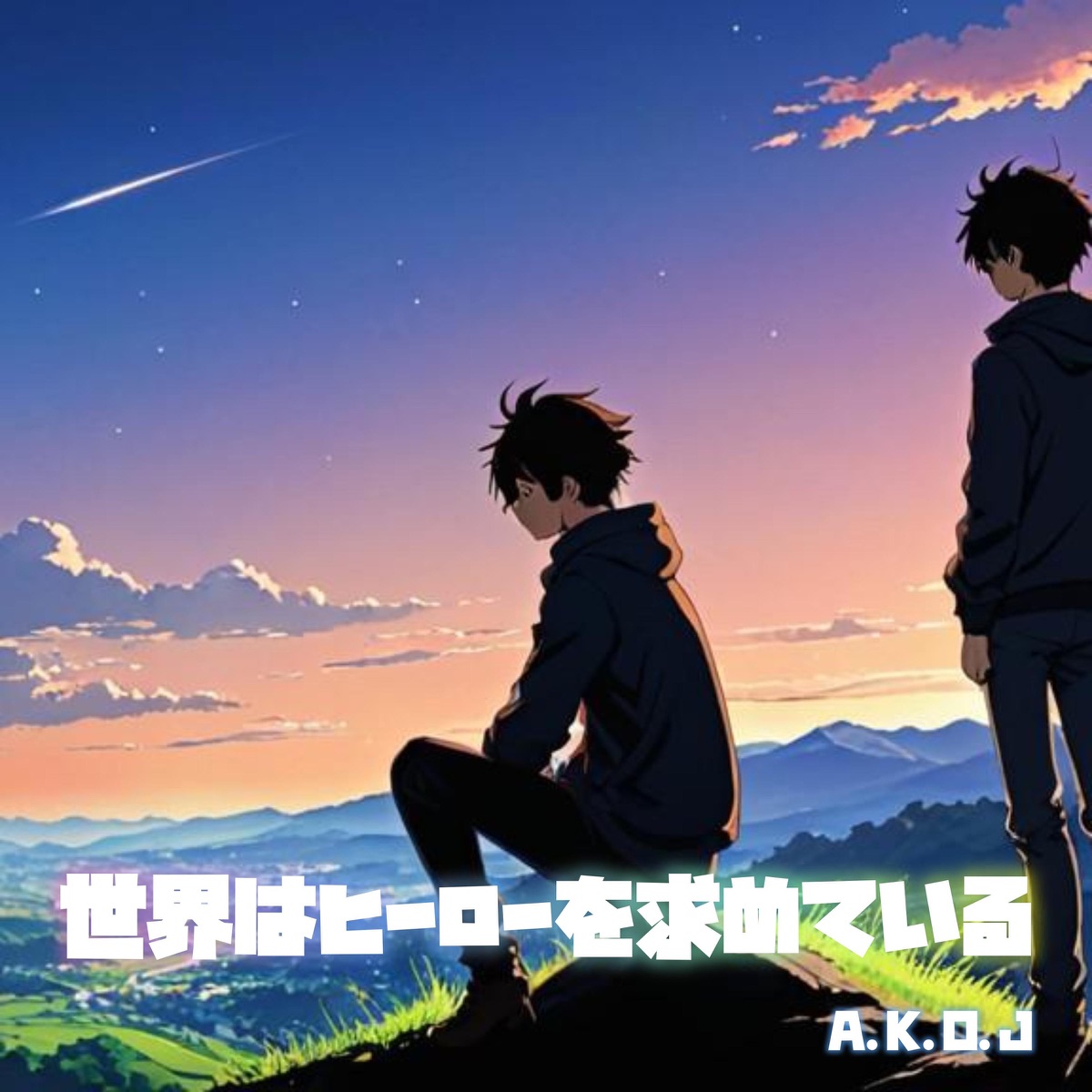 The world needs heroes - Single by Akoj album cover