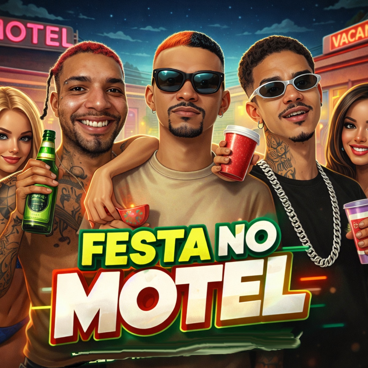 Festa no Motel - Single by XWEED & MBalla album cover