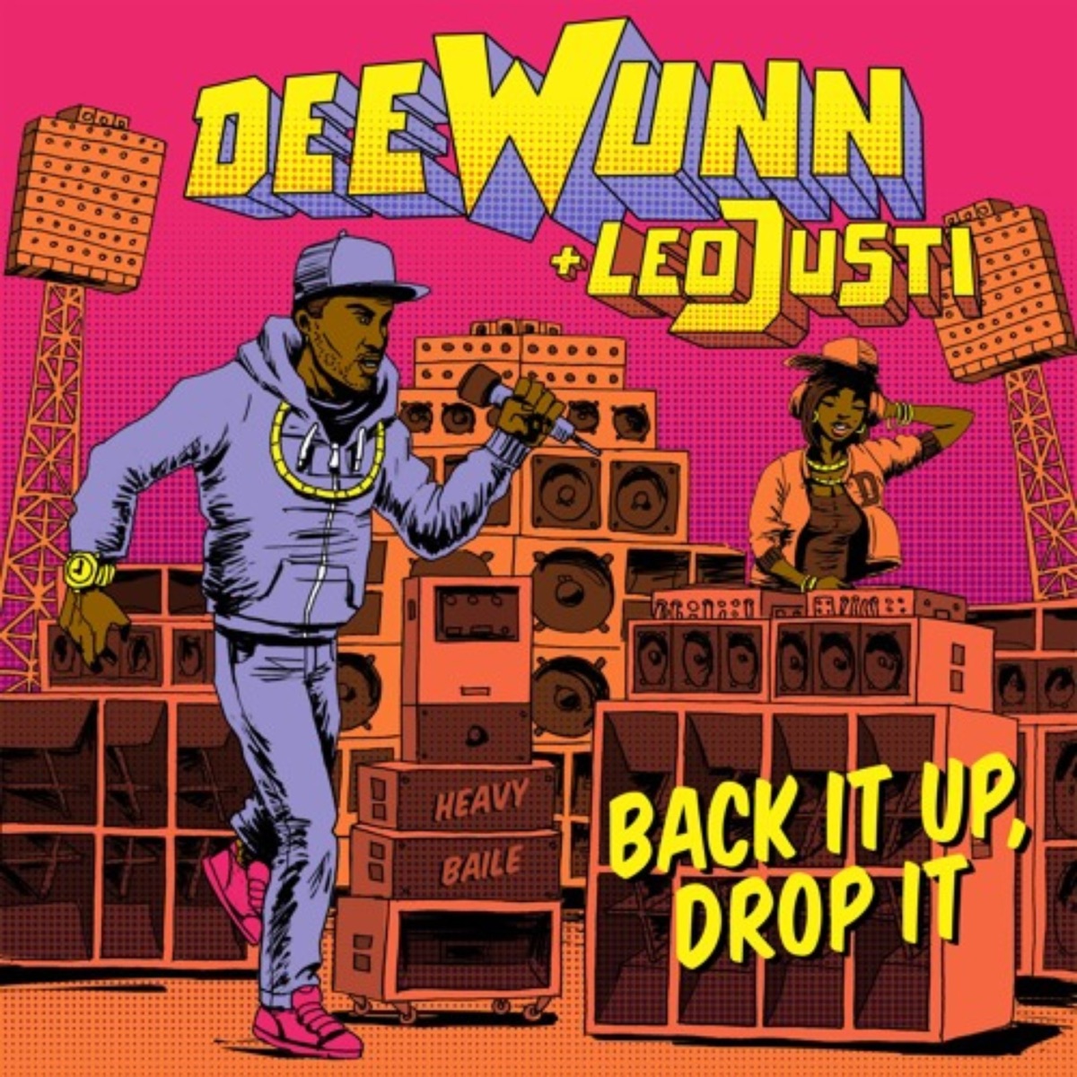 Back It Up, Drop It - Single by DeeWunn, Leo Justi & Heavy Baile album cover