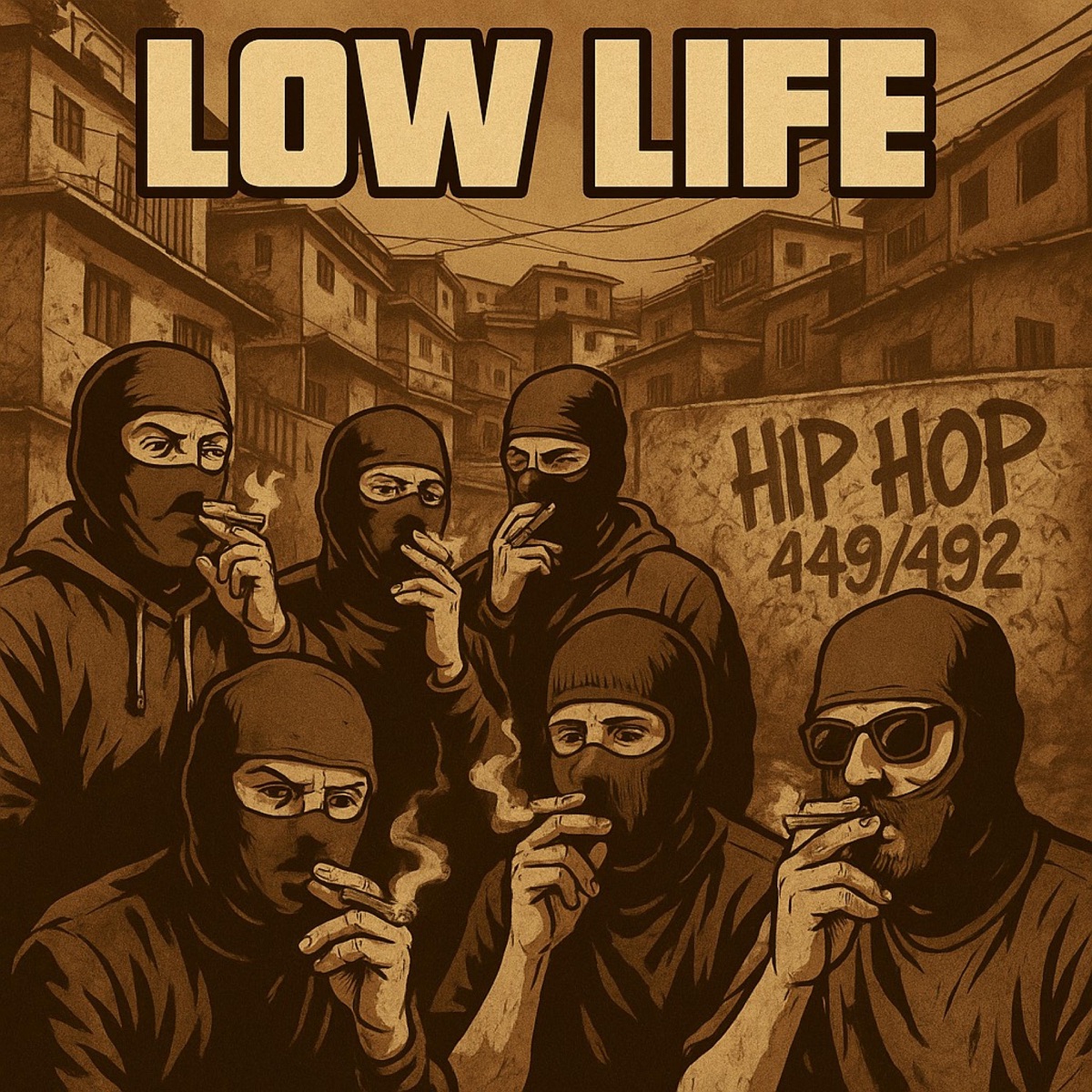 Low life (feat. Euro, Tiro Flow Estilos Nuevos, Mark Vega, Zael Pocora & Nano Mendeta) - Single by Toker MC Oficial album cover