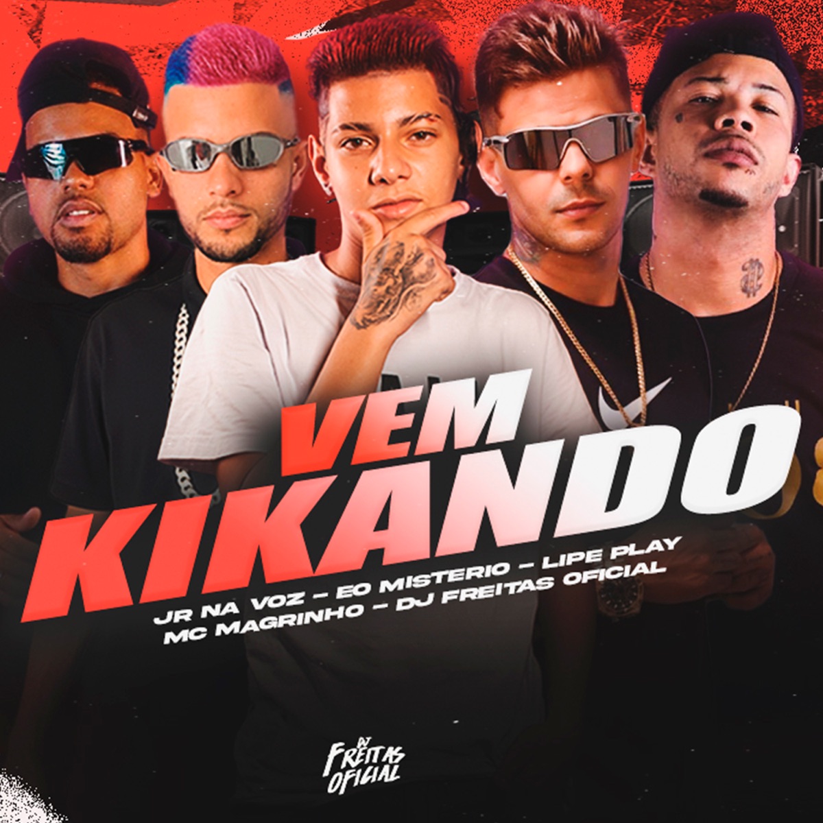 Vem Kikando (feat. Lipe Play & Eo Misterio) - Single by Jr Na Voz, Mc Magrinho & Dj Freitas Oficial album cover