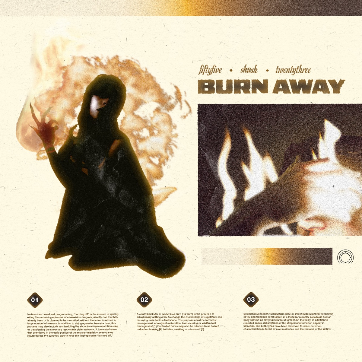 BURN AWAY (feat. TWENTYTHREE) - Single by fiftyfive & Shush album cover