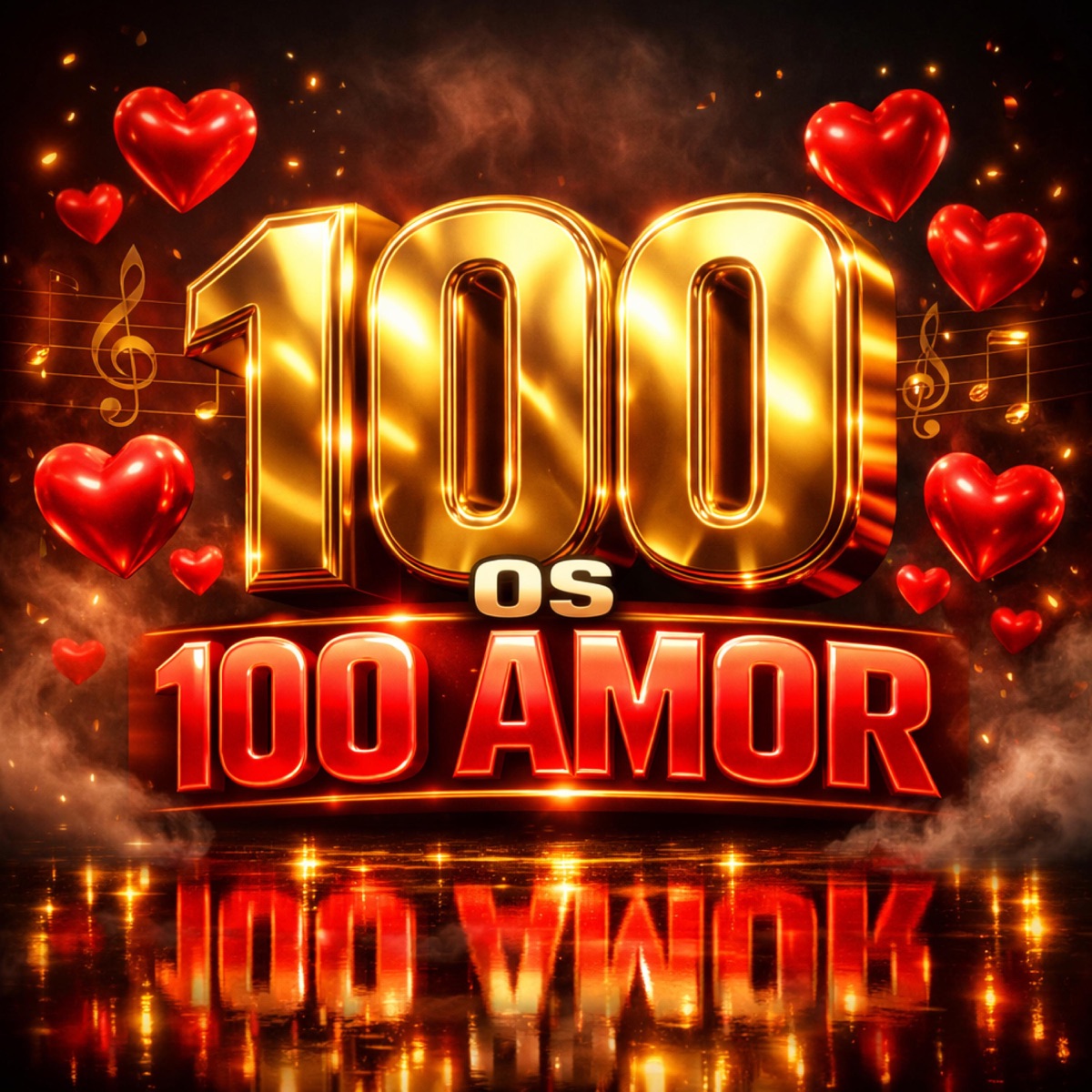 OS 100 AMOR (feat. Fabuloso) - Single by Dj Raffa Oficial, MC BLACK DA PENHA & DJ GABRIEL NEVES album cover