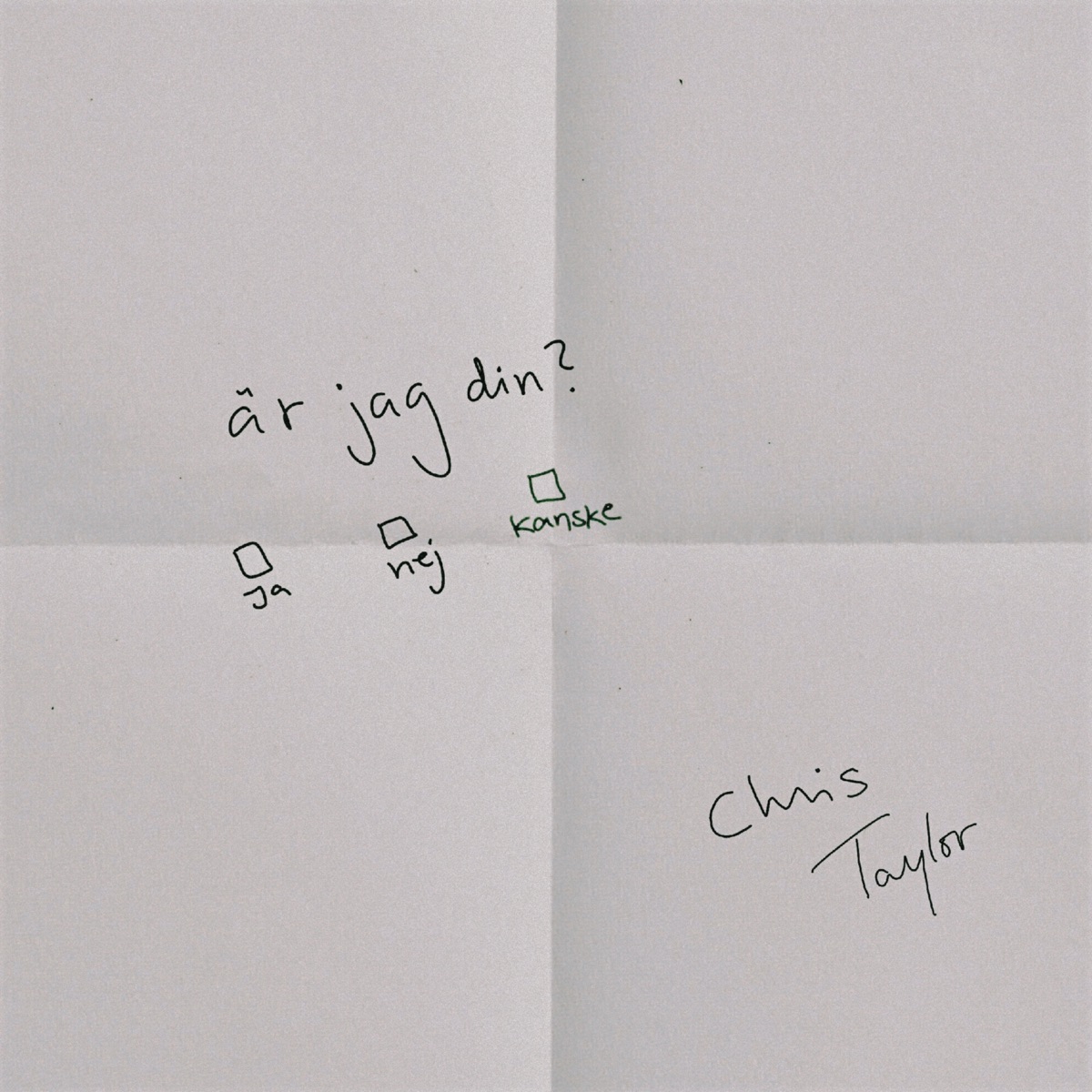 är jag din? - Single by Chris Taylor album cover