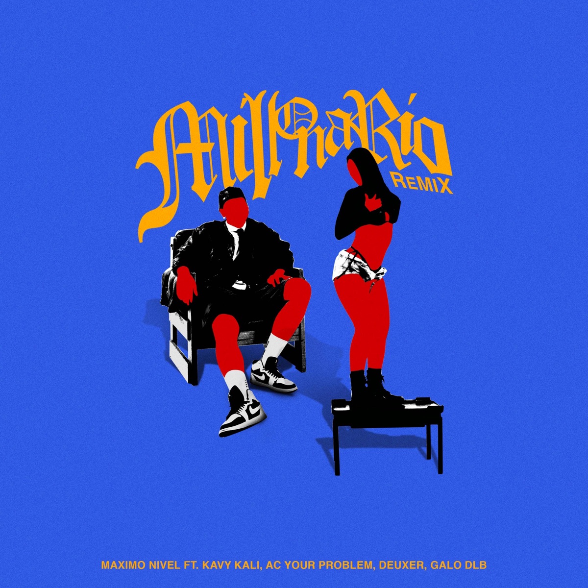 Millonario (Remix) [feat. Galo Dlb & Kavy Kali] - Single by Maximo Nivel, Ac Your Problem & Deuxer album cover